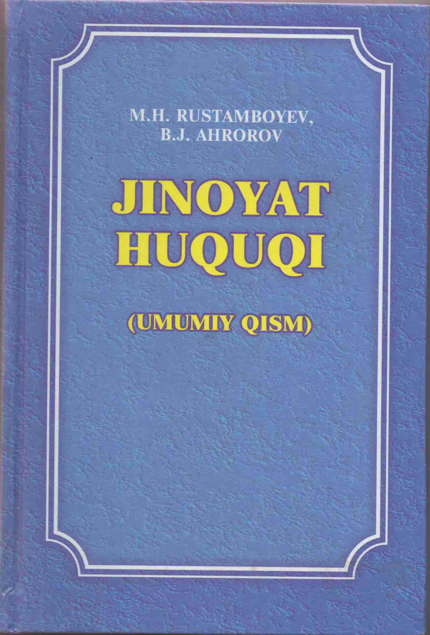 Jinoyat huquqi