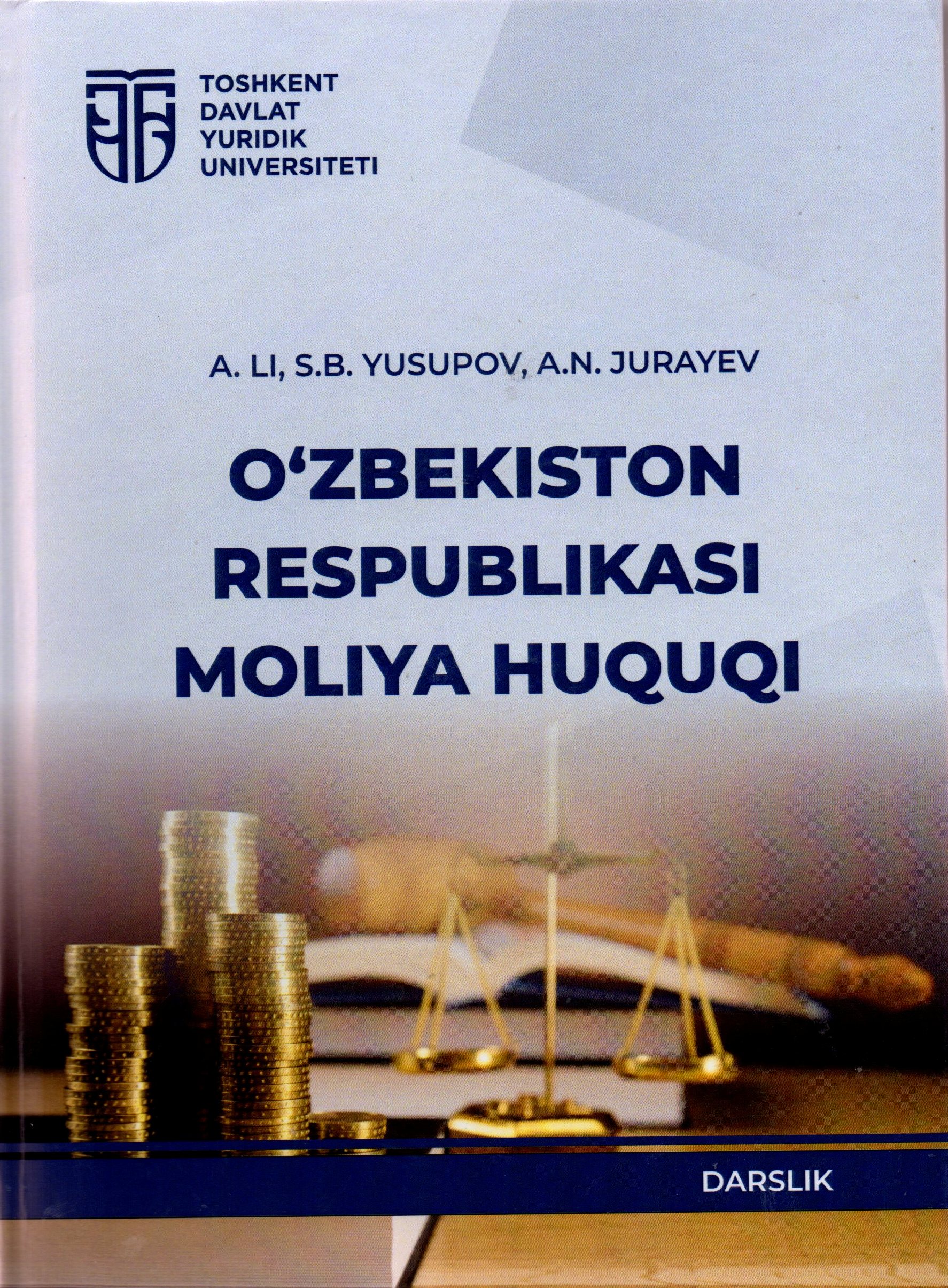 O'zbekiston Resbublikasi Moliya huquqi