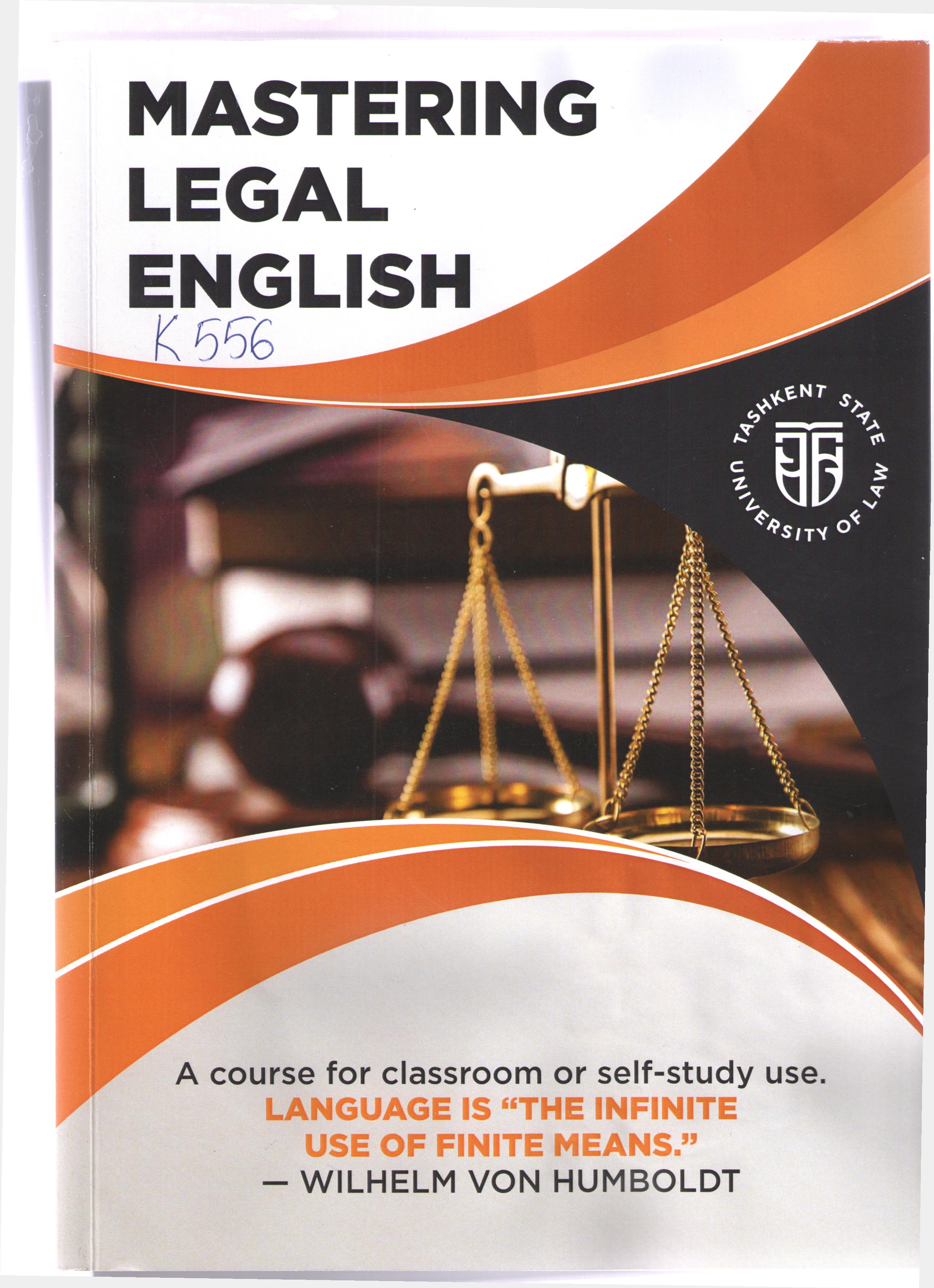 Mastering legal English