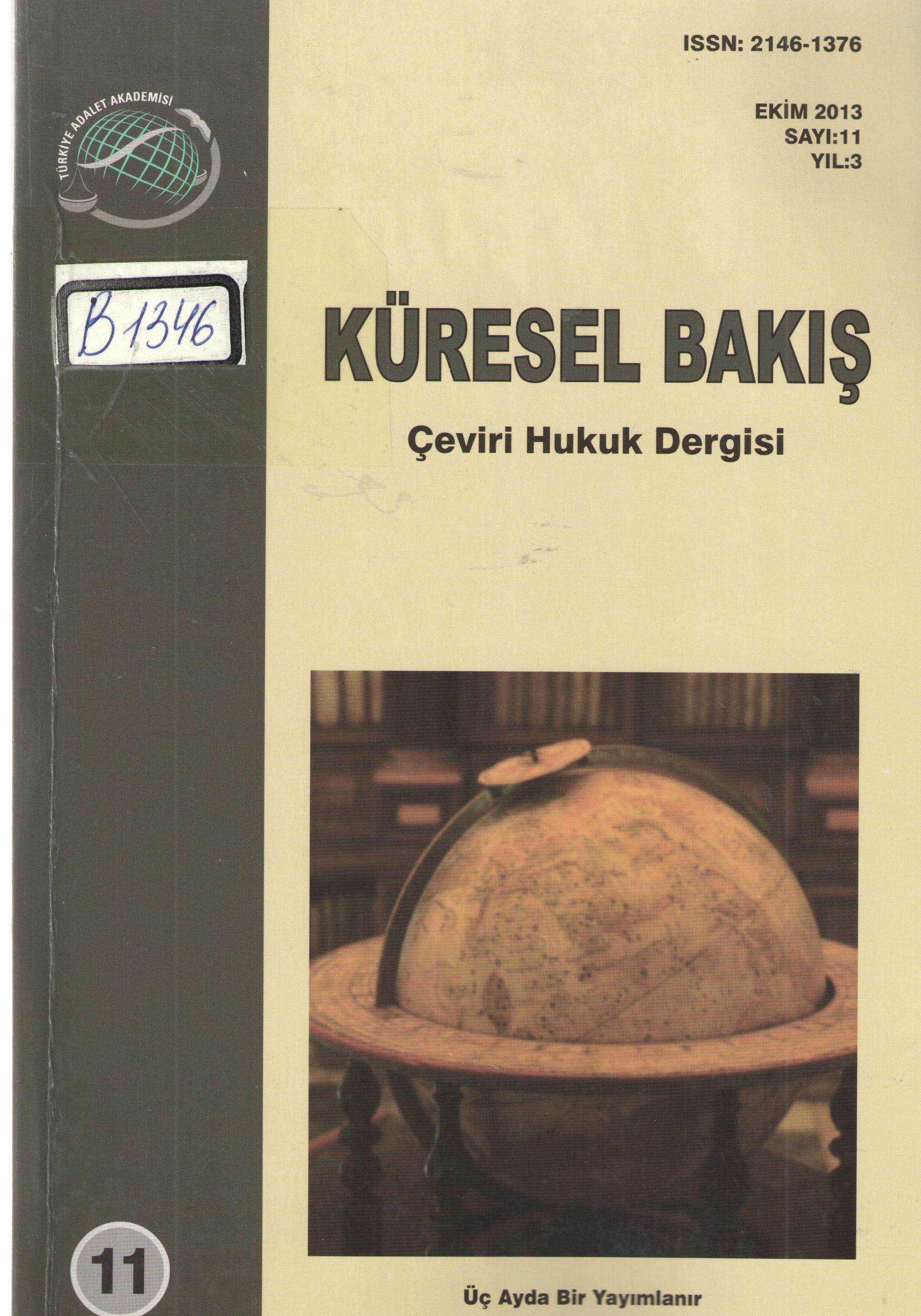 Küresel Bakış 12 Çeviri Hukuk Dergisi