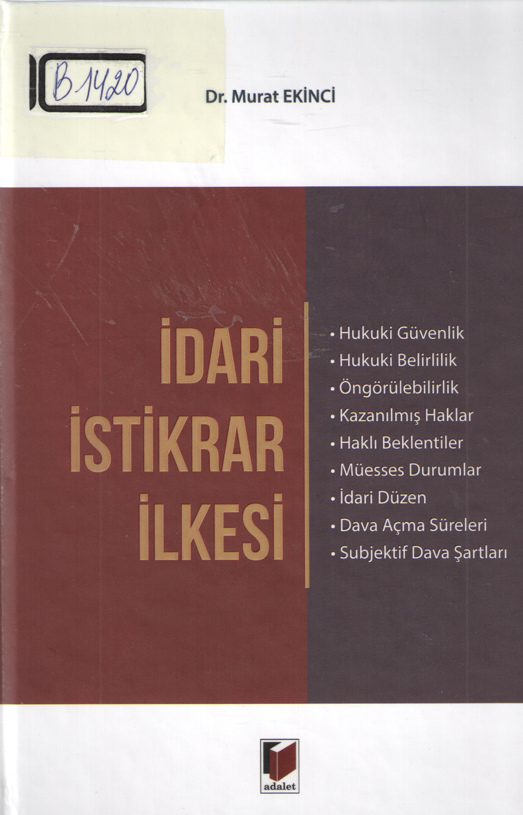 İdari İstikrar İlkesi
