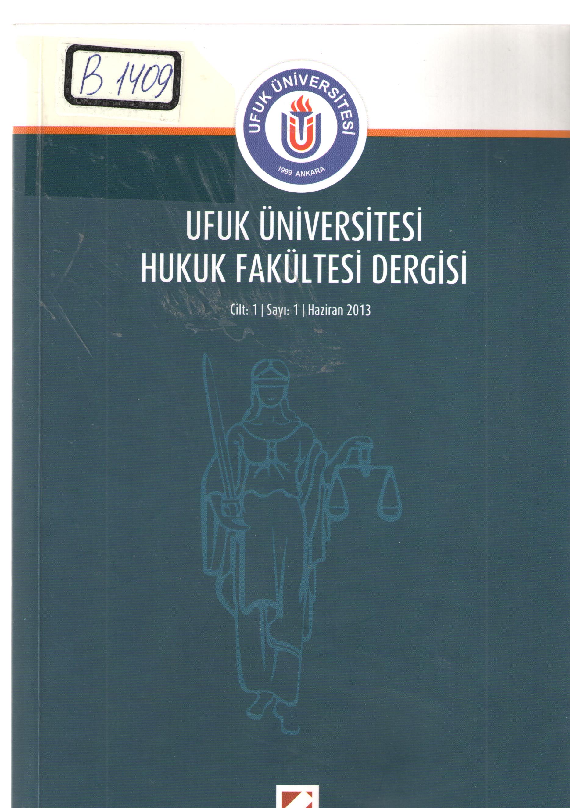 Ufuk Ün.Hukuk Fakültesi Dergisi 1-2