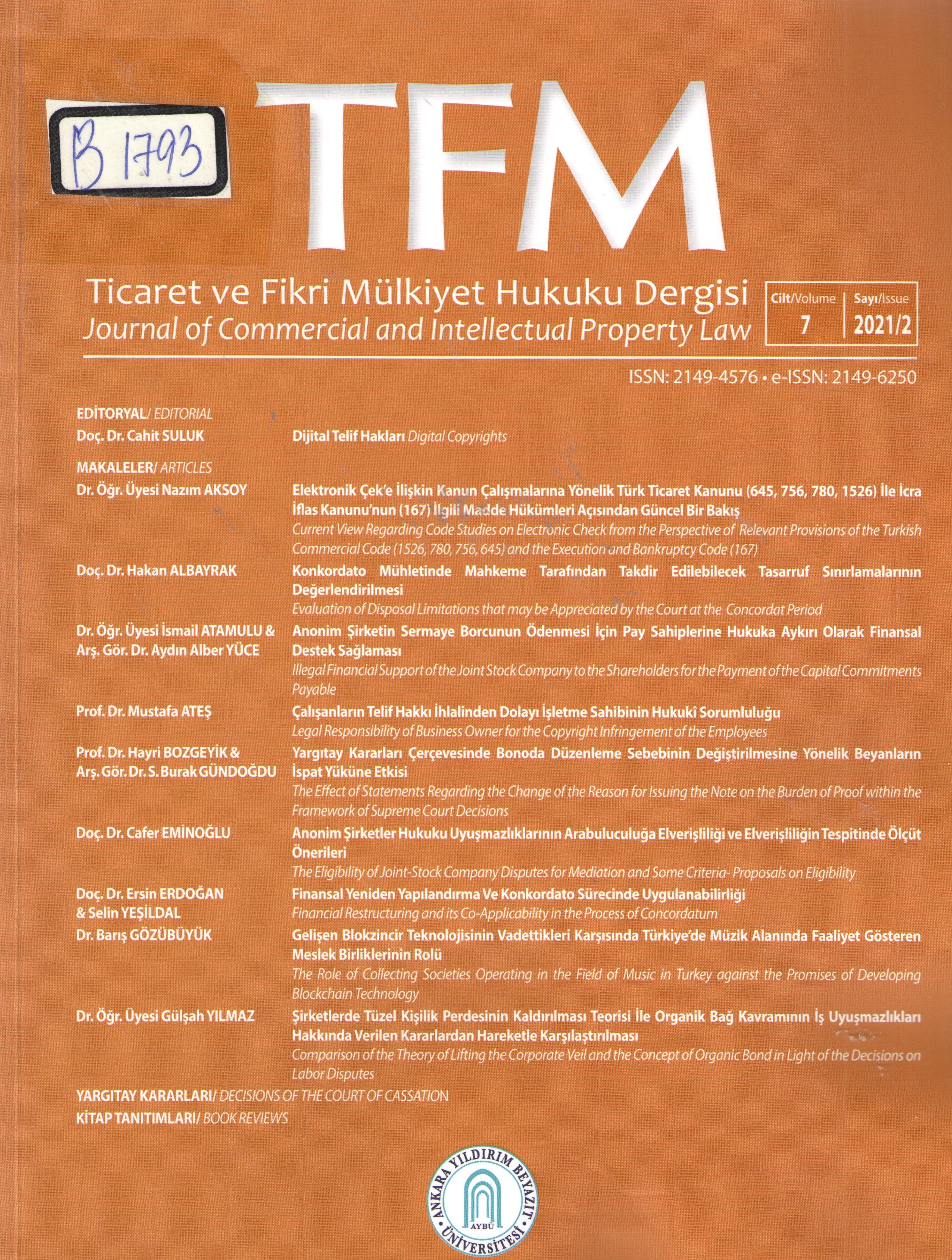 TFM Dergisi 2, 2021