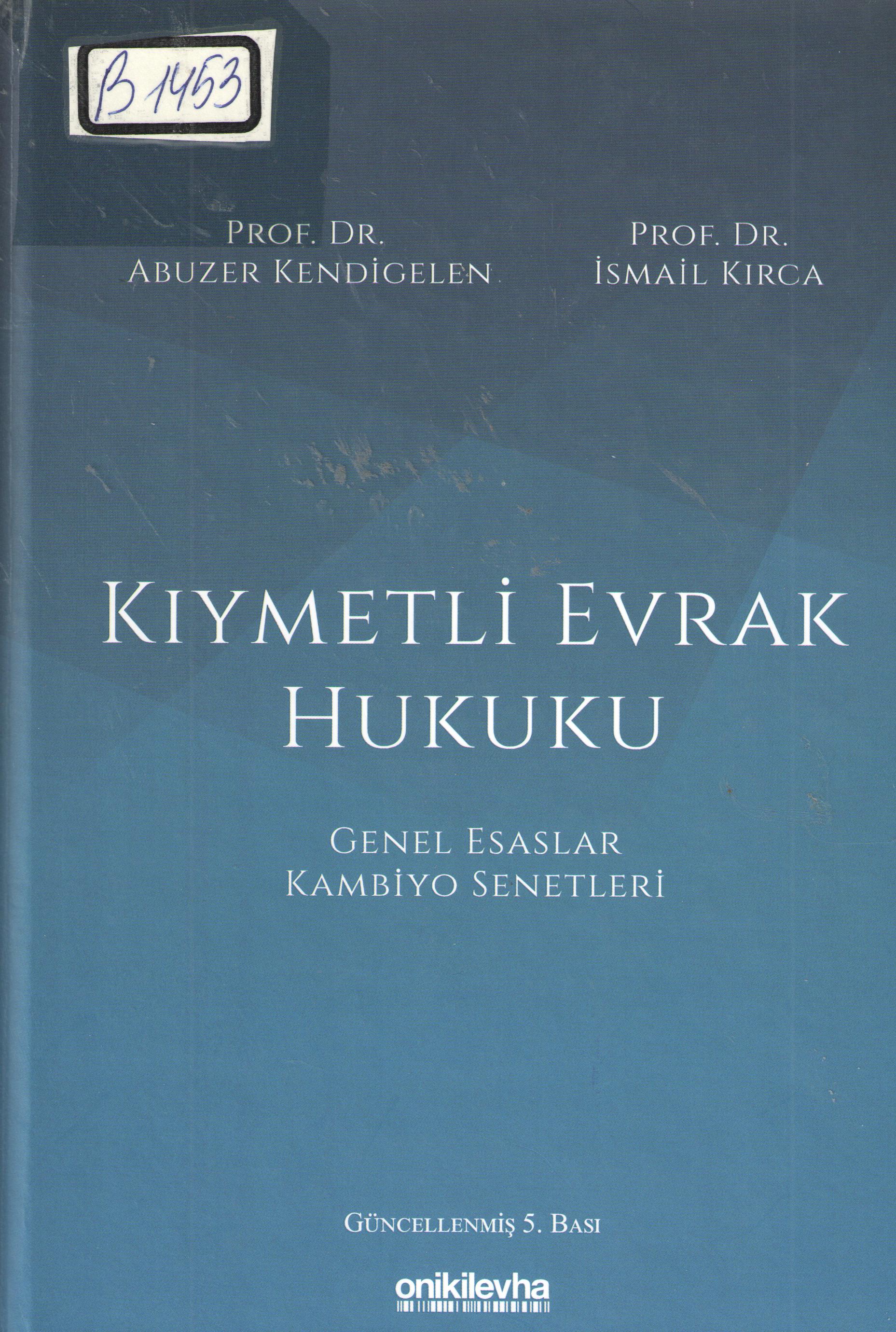 Kıymetli Evrak Hukuku