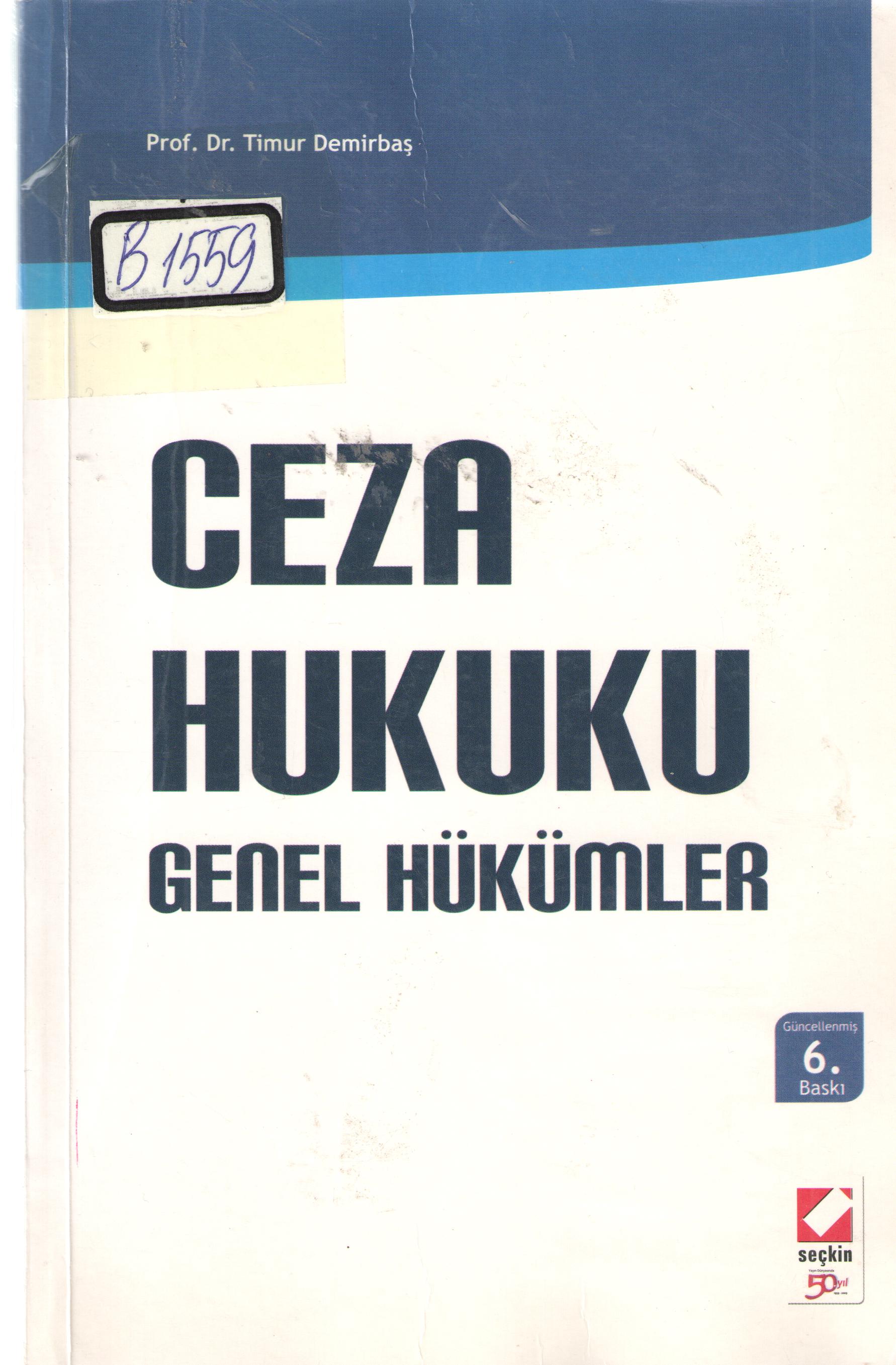Ceza Hukuku Genel Hükümler