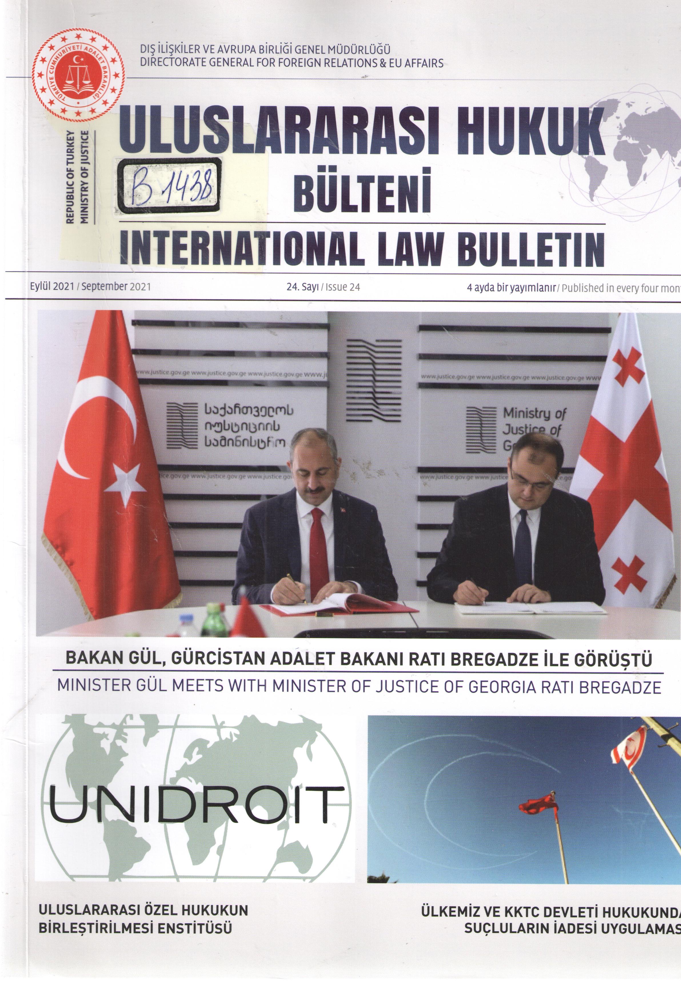 Uluslararasi hukuk bulteni    2021