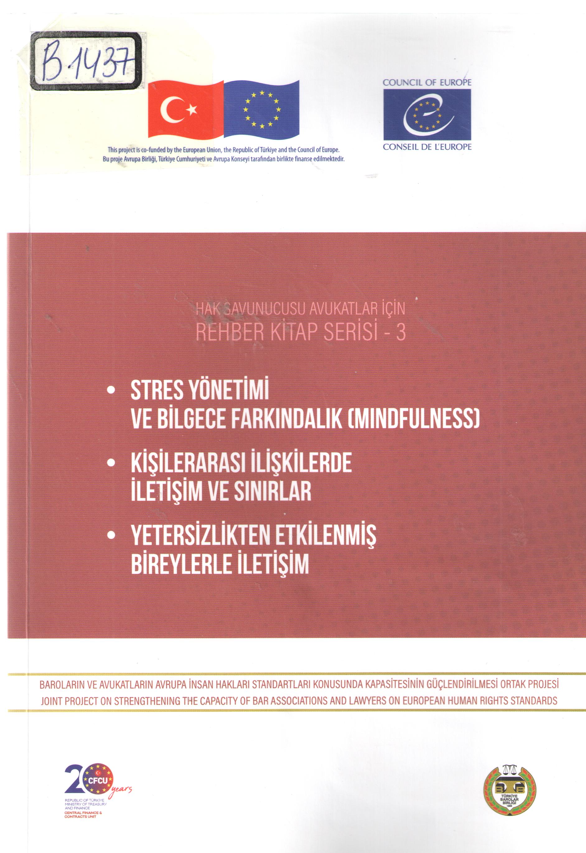 Stres yöntimi ve bilgece farkindalik