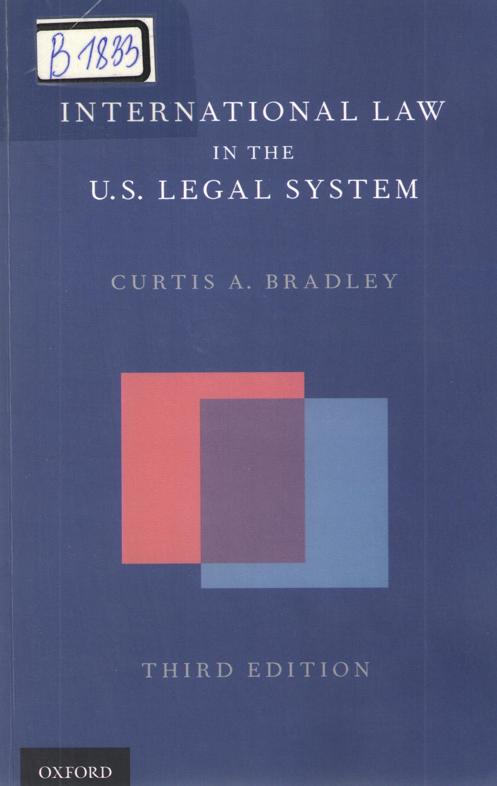 International law in te U.S legal system