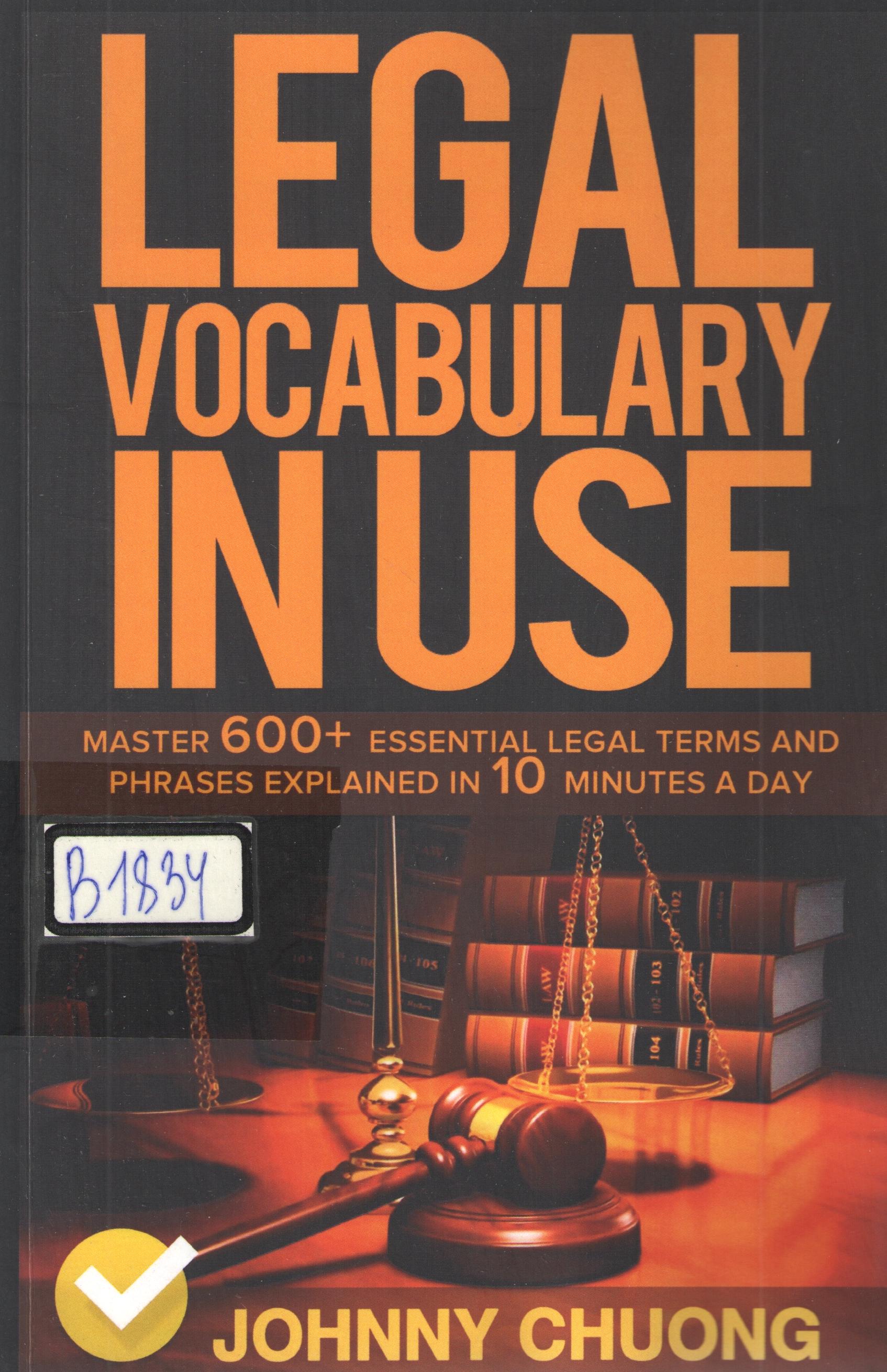 Legal Vocabulary In Use