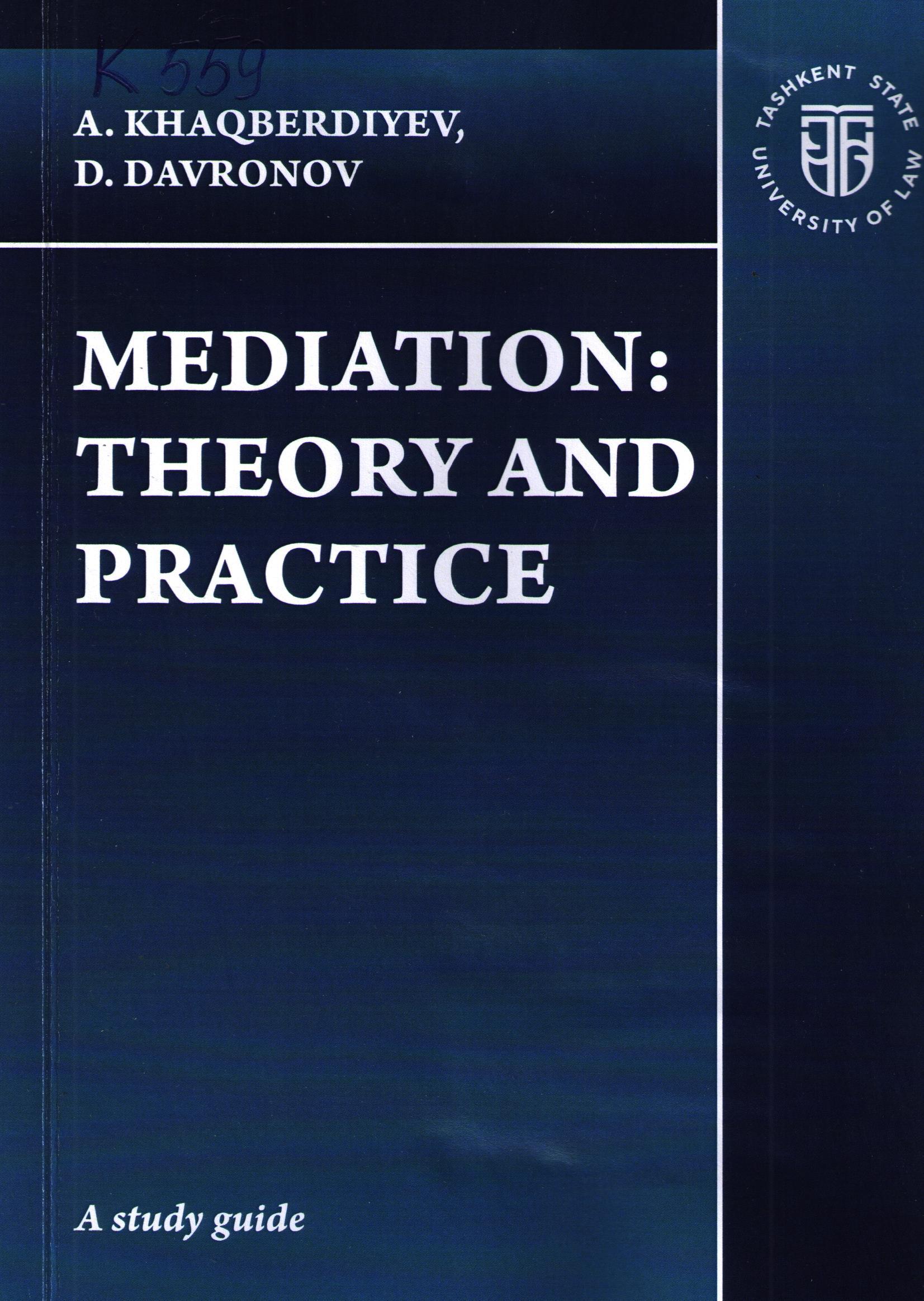 Mediation: theory and practice