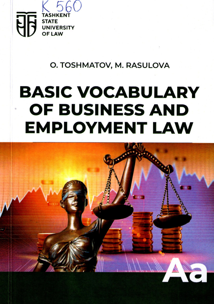 Basic vocabulary of business and employment law