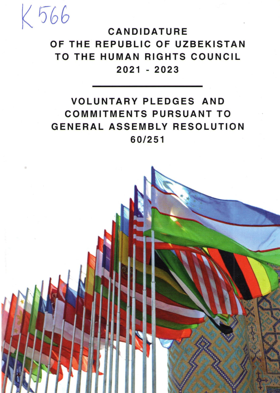 Candidature of the republic of Uzbekistan to the human rights council 2021-2023