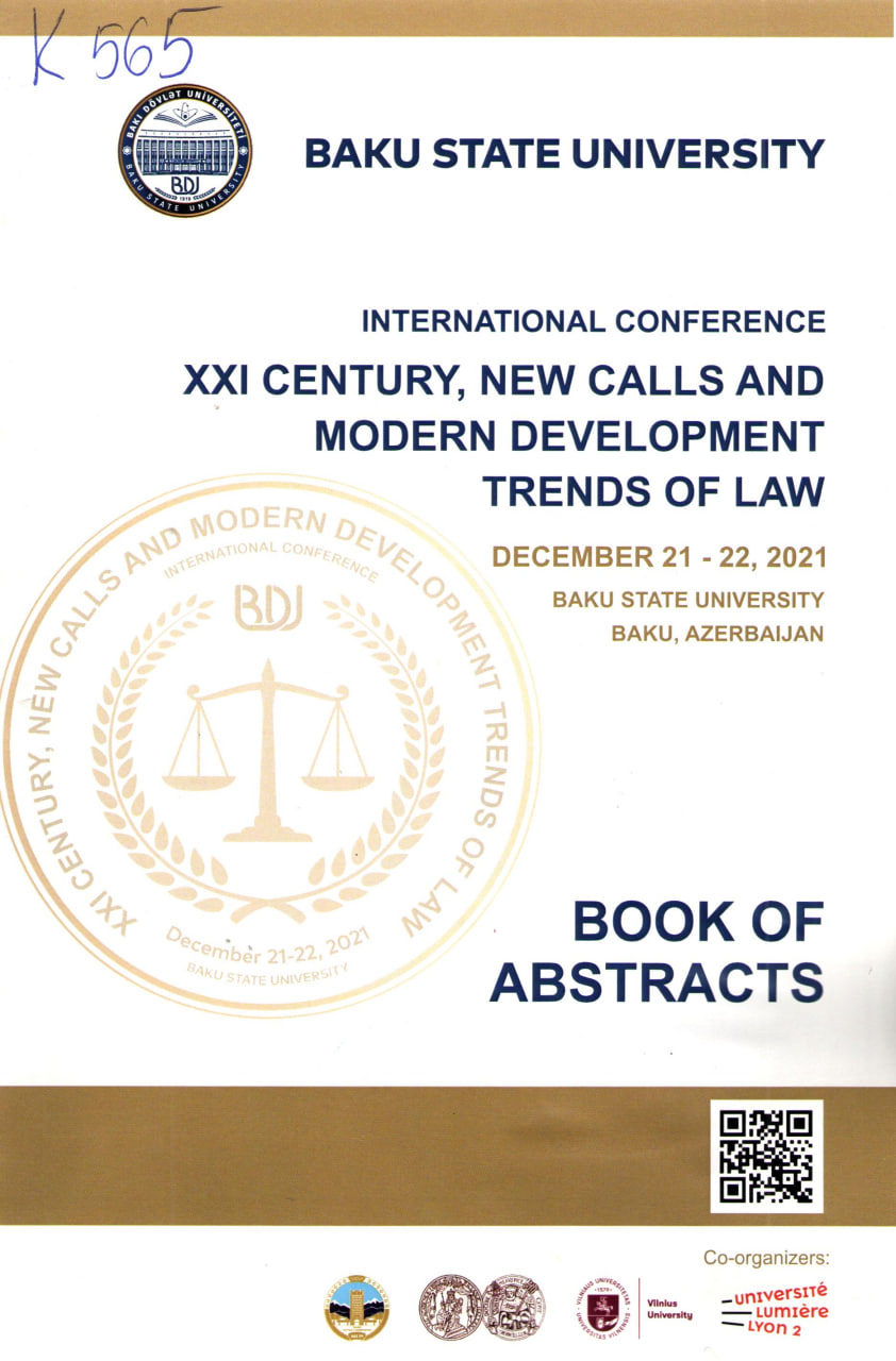 International conference XXI century, new calls and mondern development  trends of law.