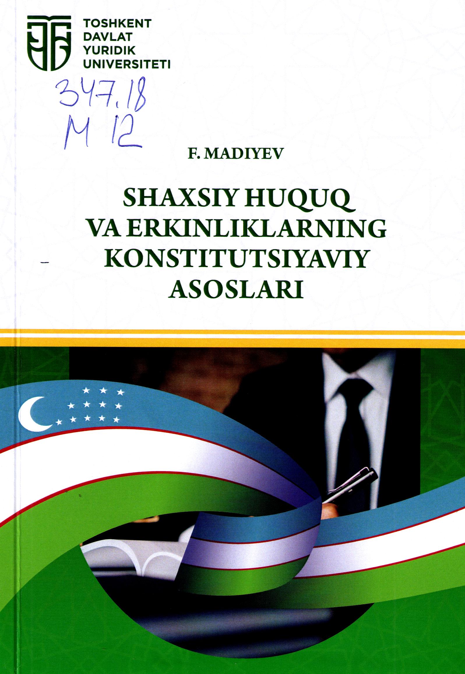 Shaxsiy huquq va erkinliklarning konstitutsiyaviy asoslari