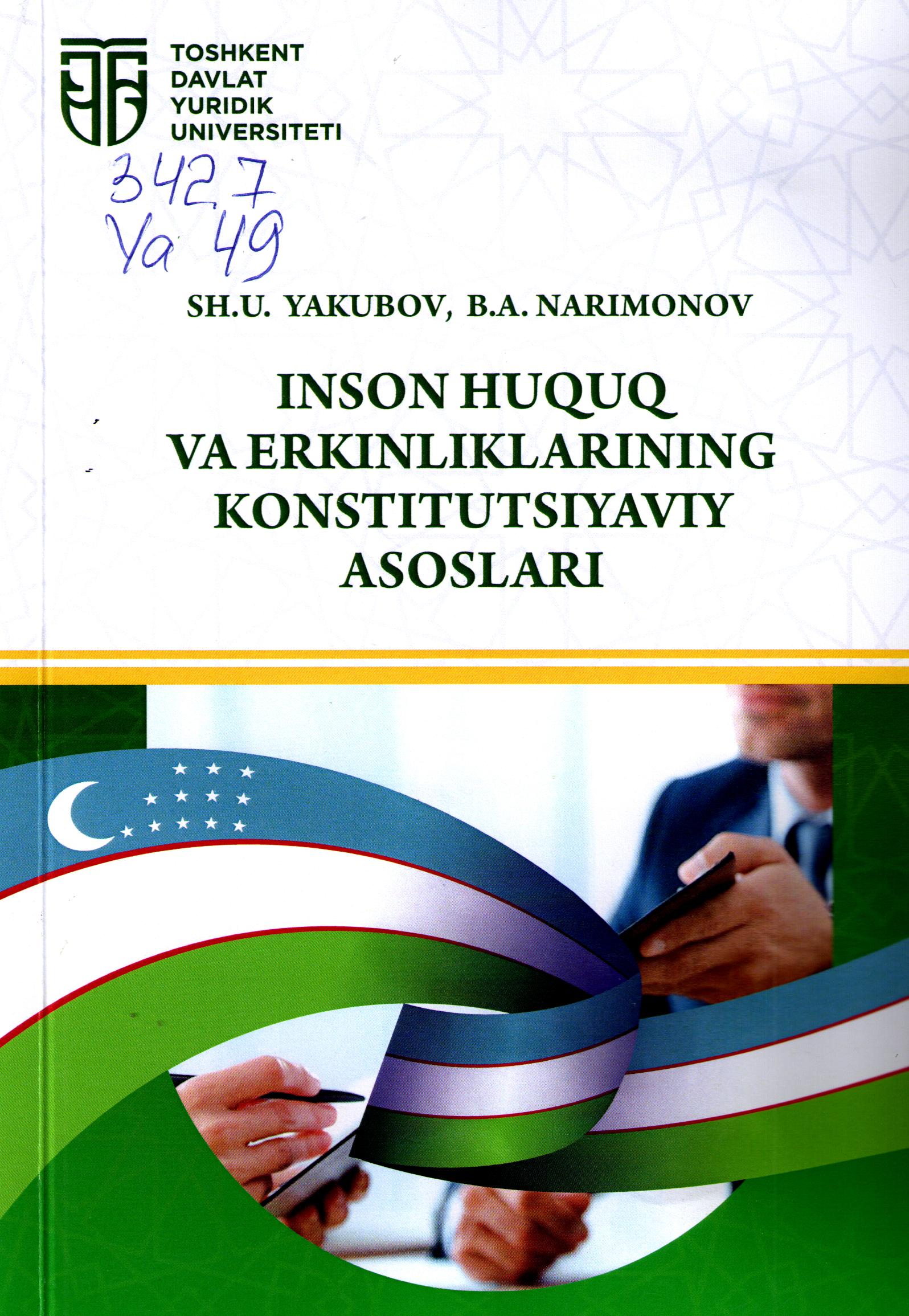 Inson huquq va erkinliklarining konstitutsiyaviy asoslari