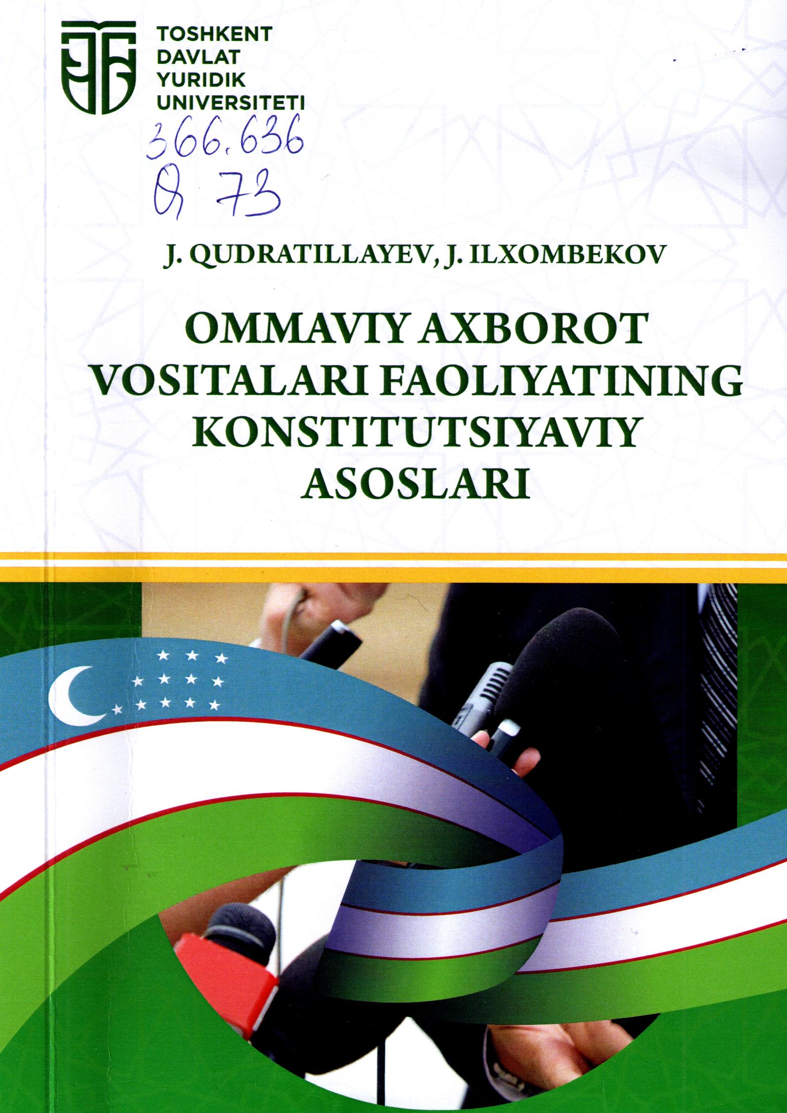 Ommaviy axborot vositalari faoliyatining konstitutsiyaviy asoslari