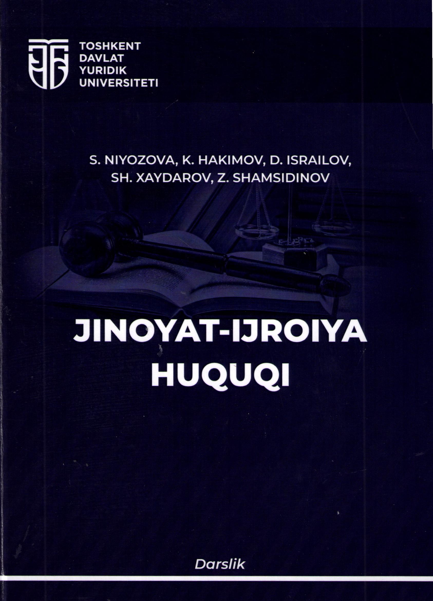 Jinoyat-ijroiya huquqi