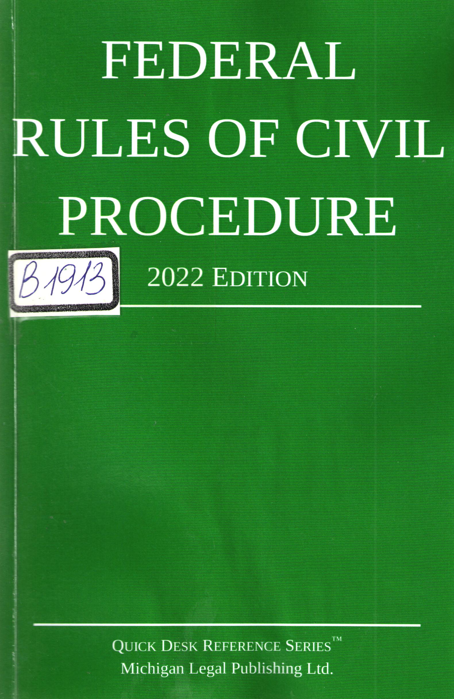 Federal rules of civil procedure