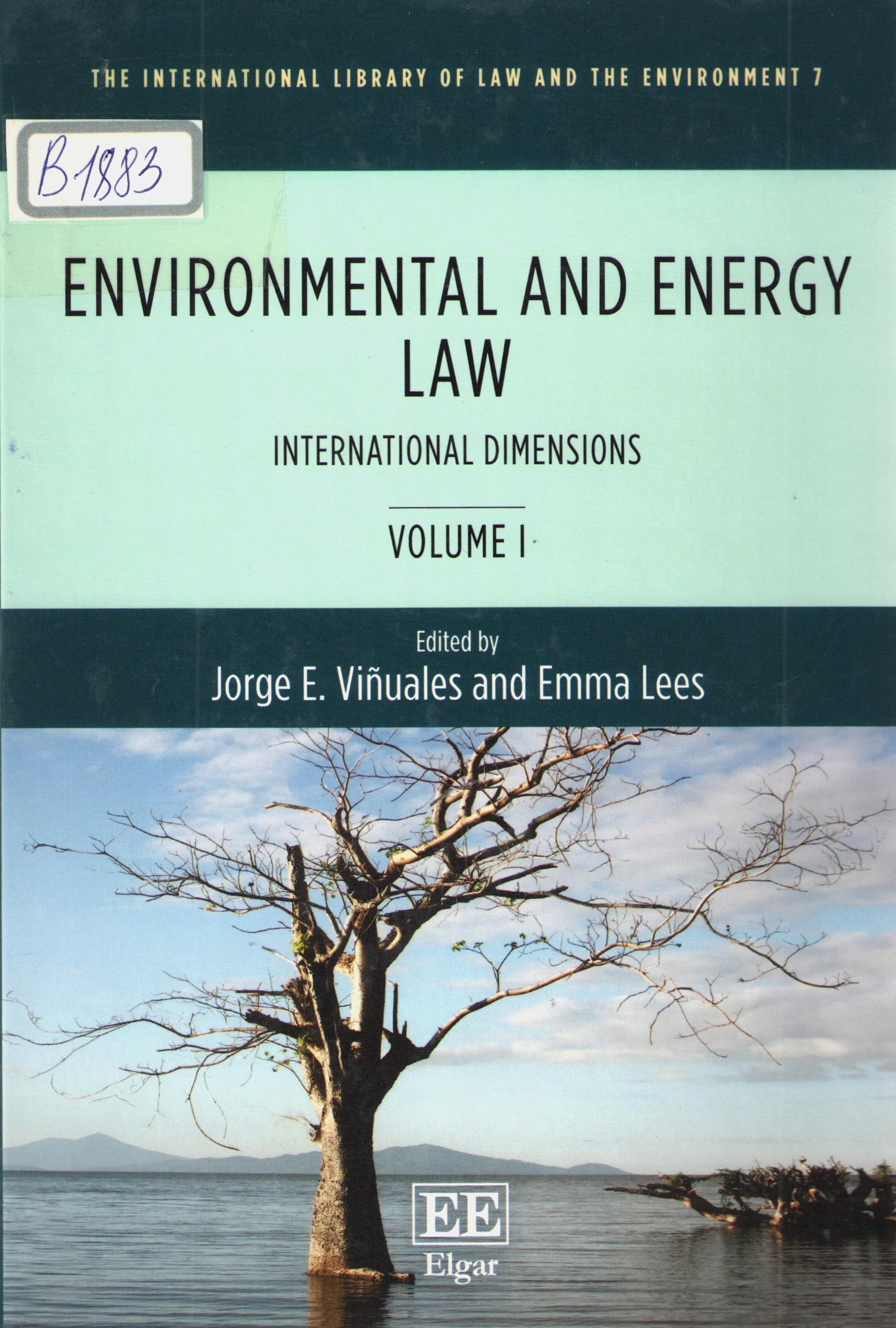 Environmental and energy law Volume 1