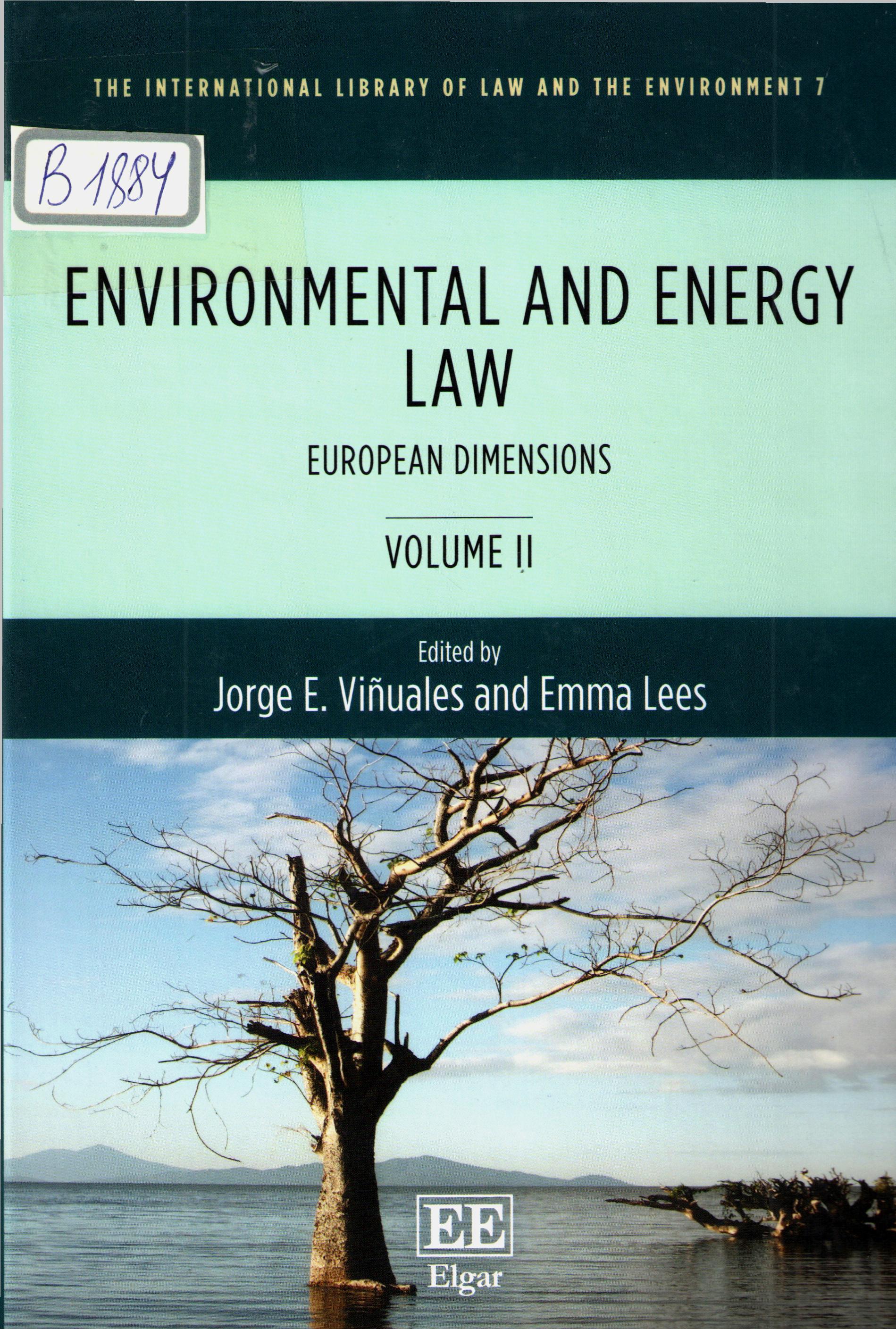 Environmental and energy law Volume 2