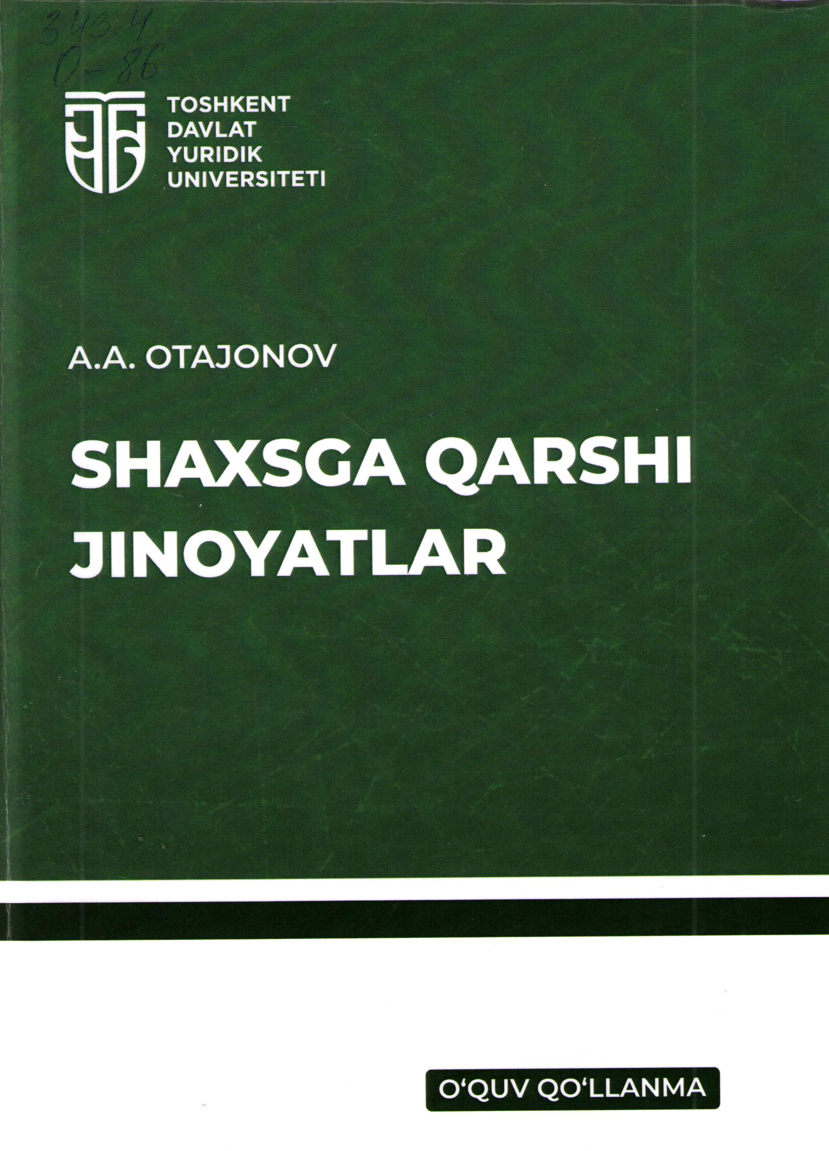 Shaxsga qarshi jinoyatlar