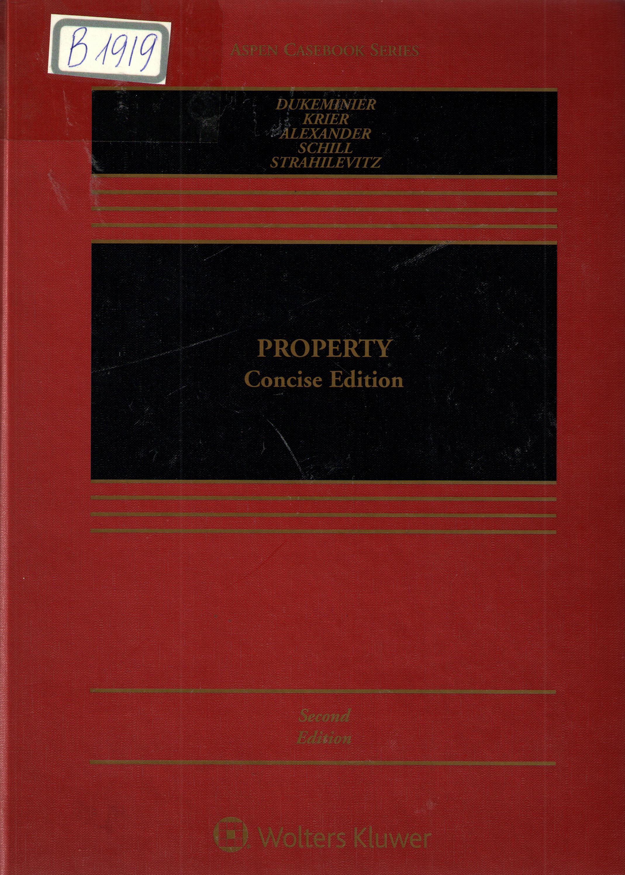 Property concise edition