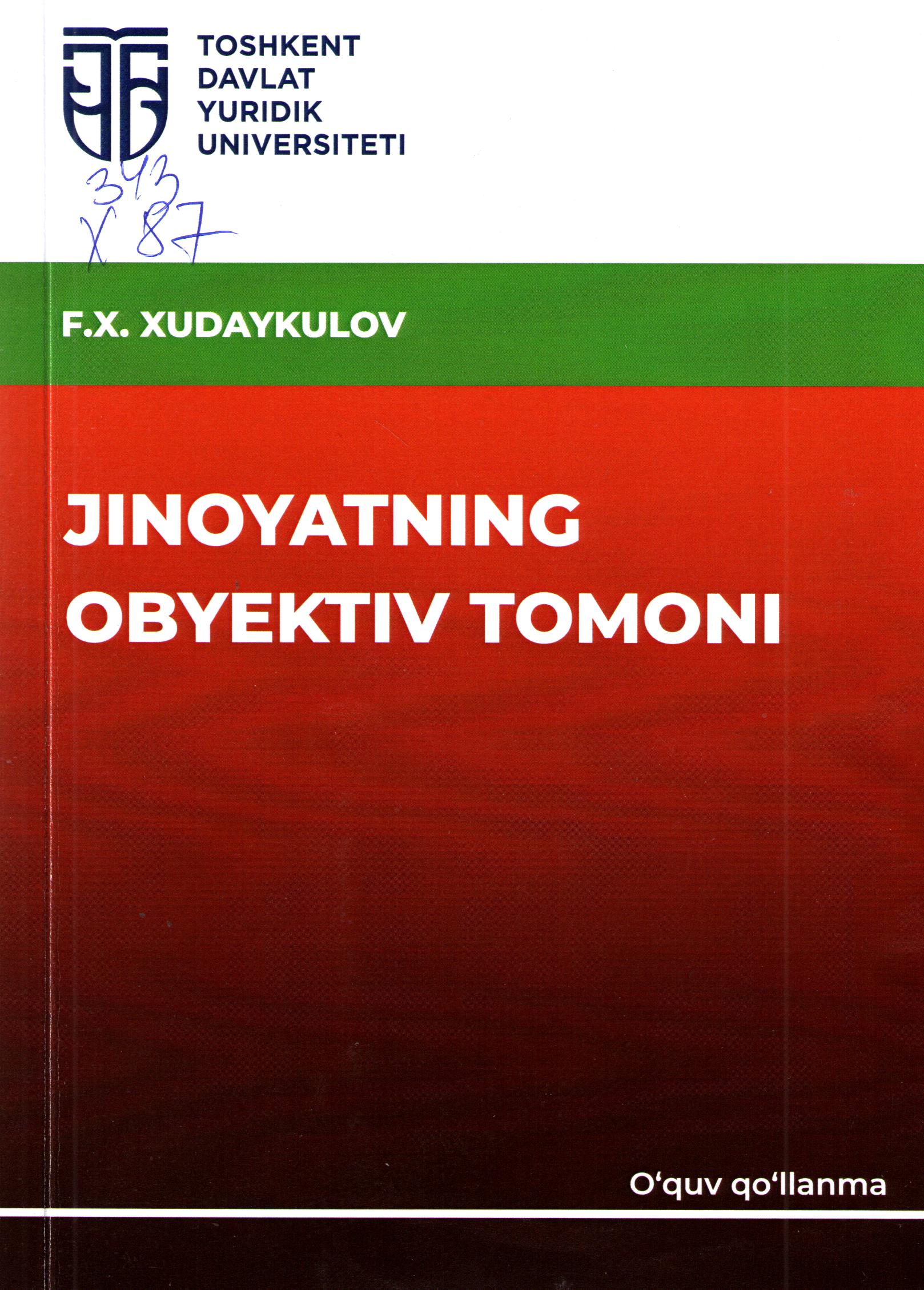 Jinoyatning obyektiv tomoni