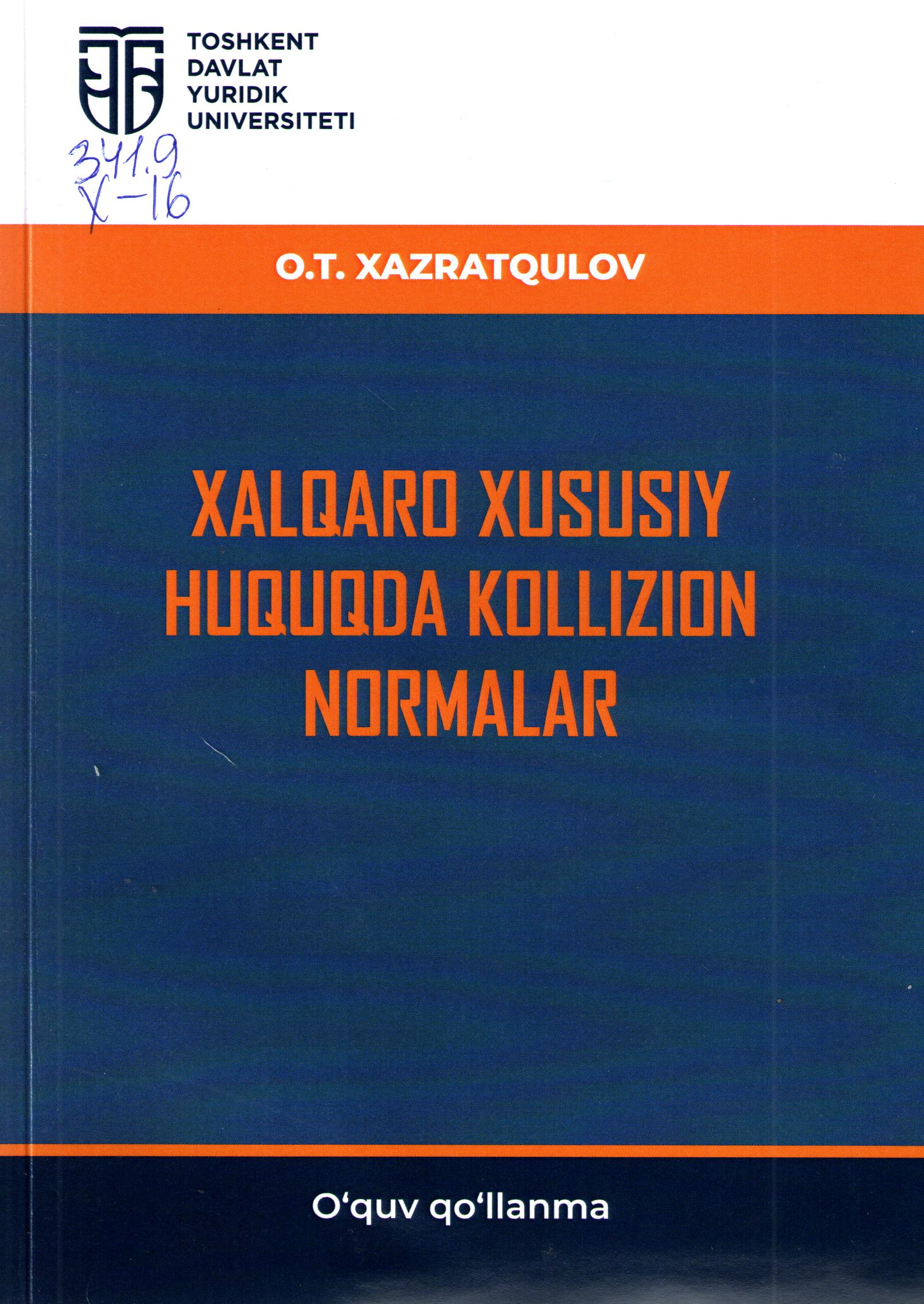 Xalqaro xususiy huquqda kollizion normalar