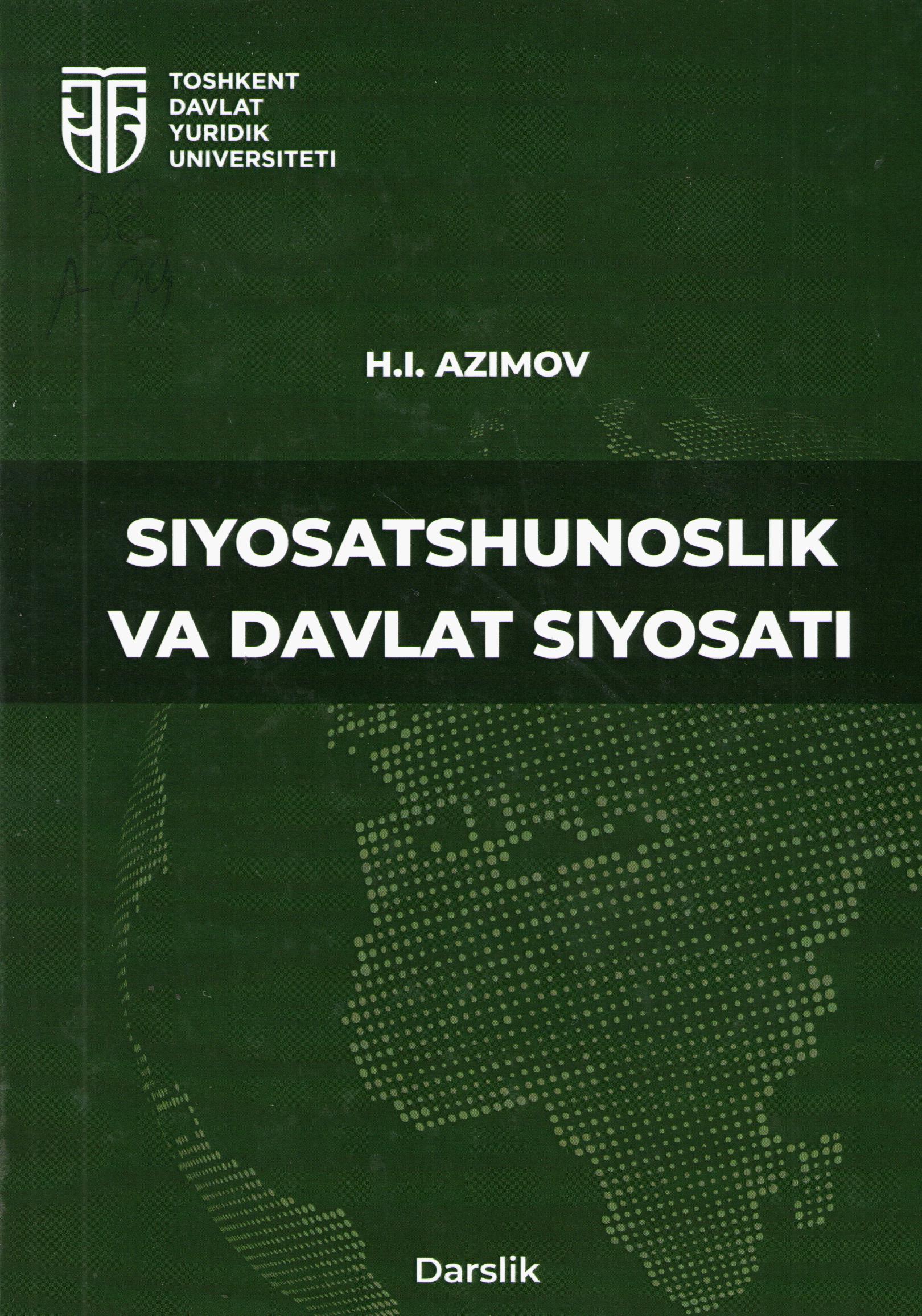 Siyosatshunoslik va davlat siyosati