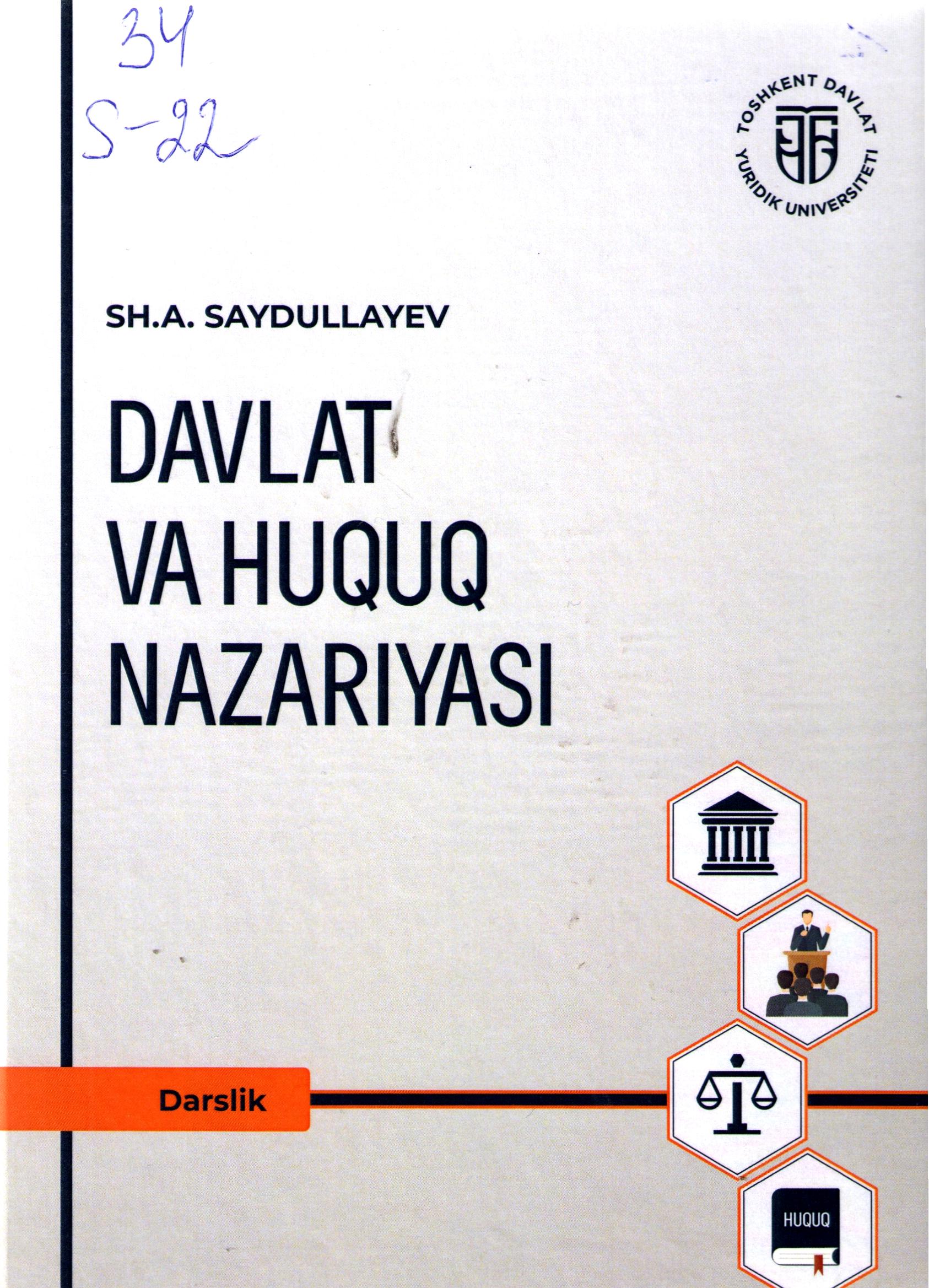 Davlat va huquq nazariyasi