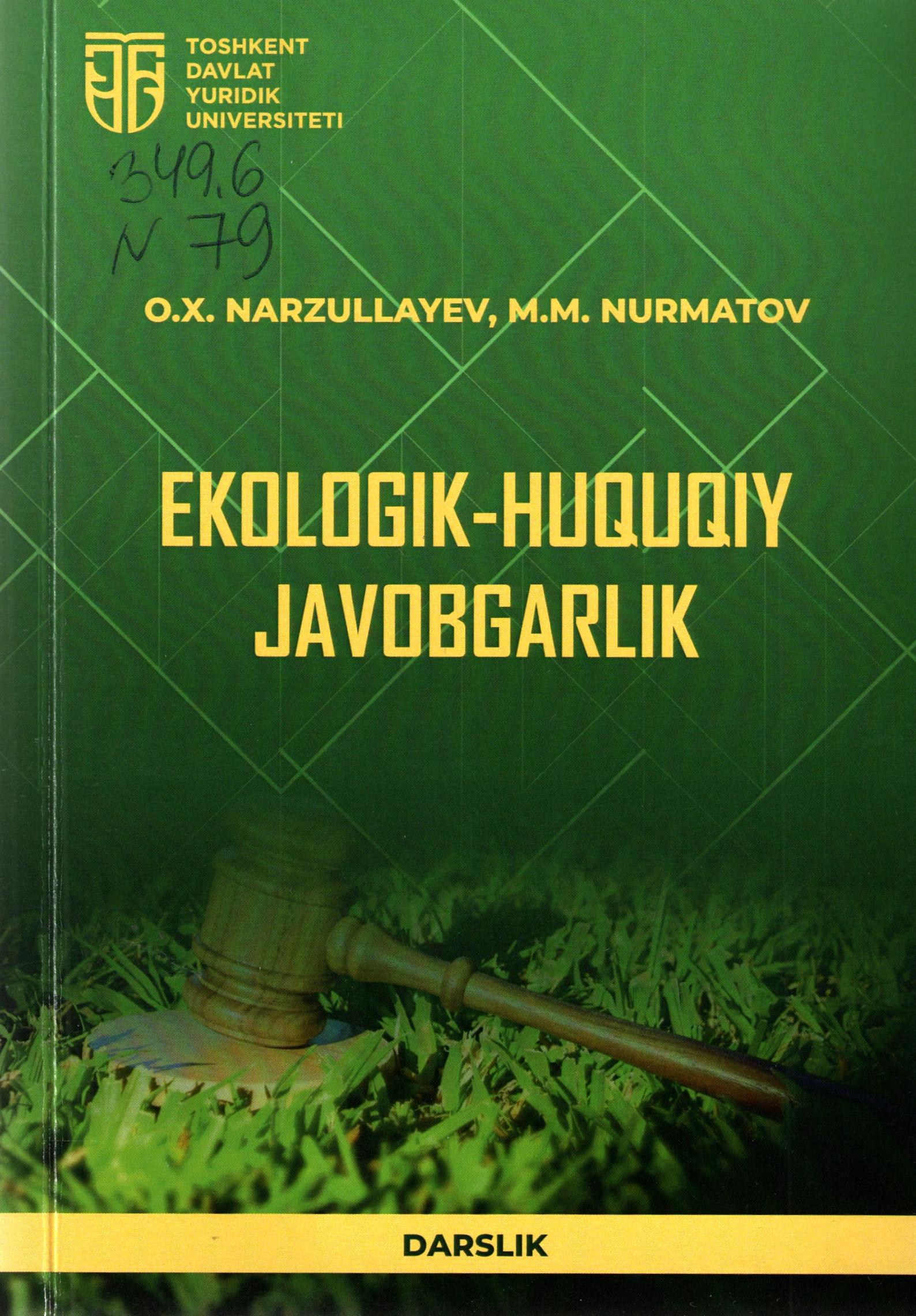 Ekologik - huquqiy javobgarlik