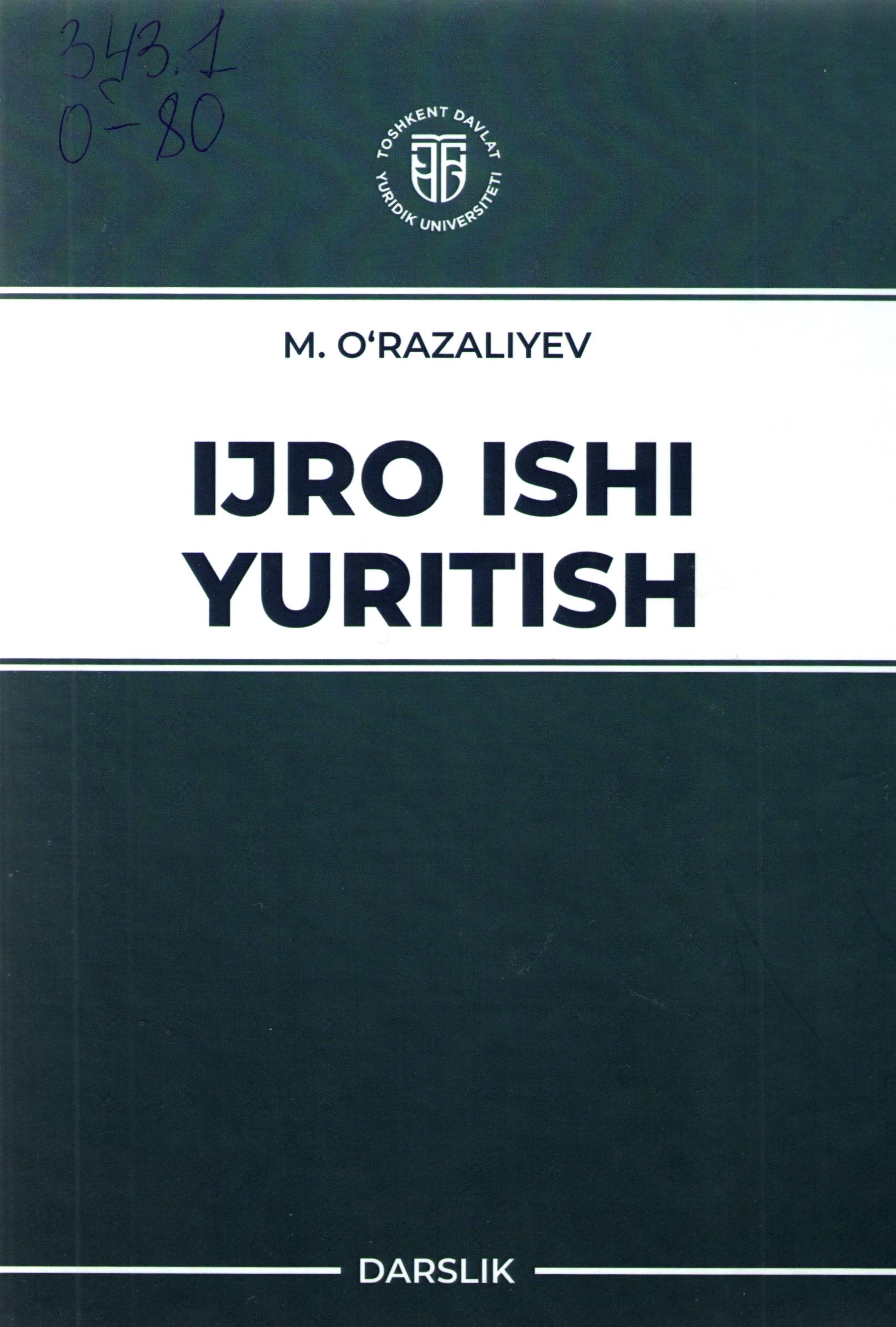 Ijro ishi yuritish