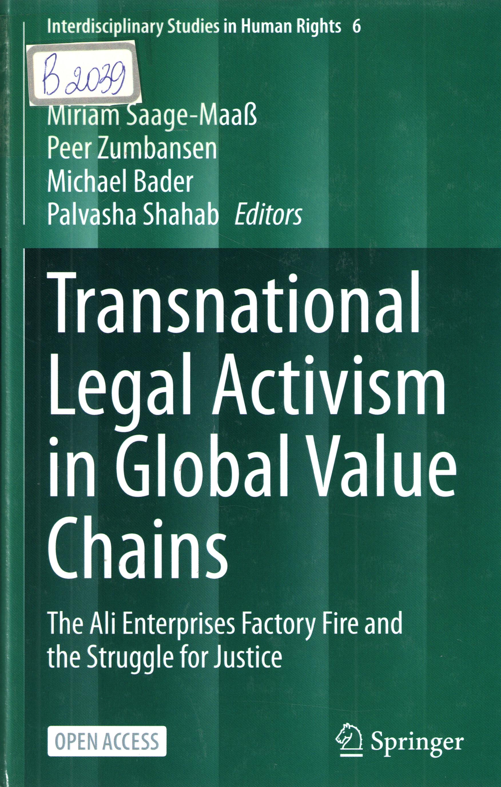Transnational legal Activism in Global Value Chains
