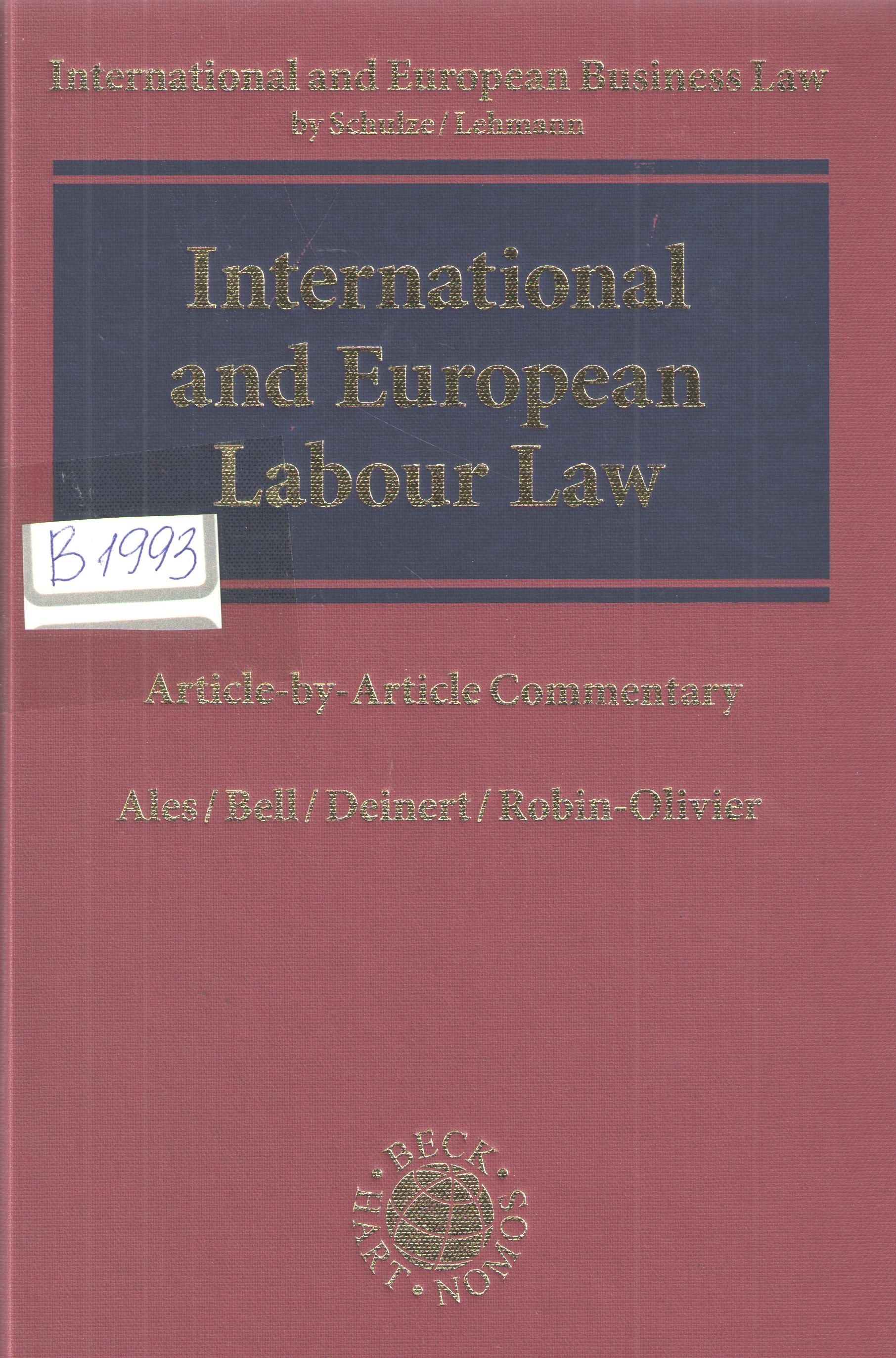 International and European Labour Law