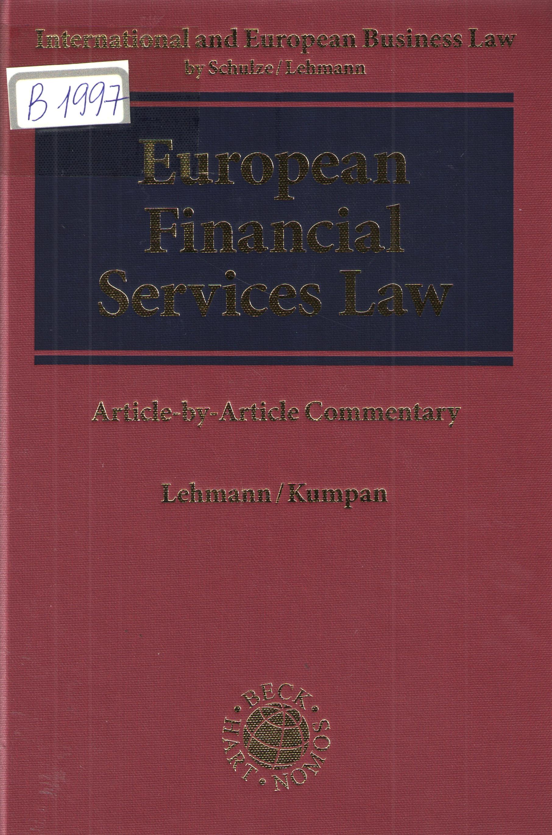 European Financial Services Law
