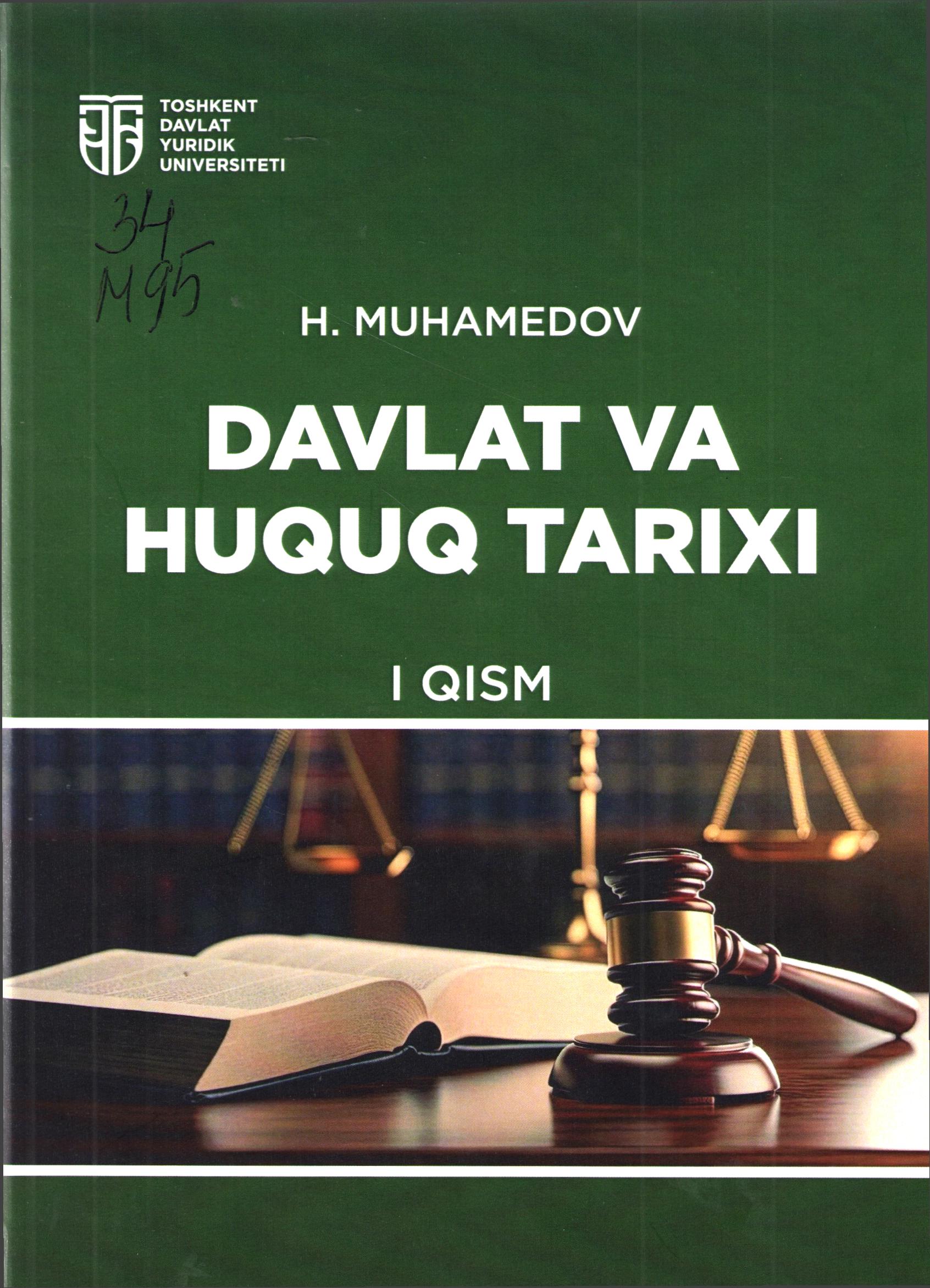 Davlat va huquq tarixi