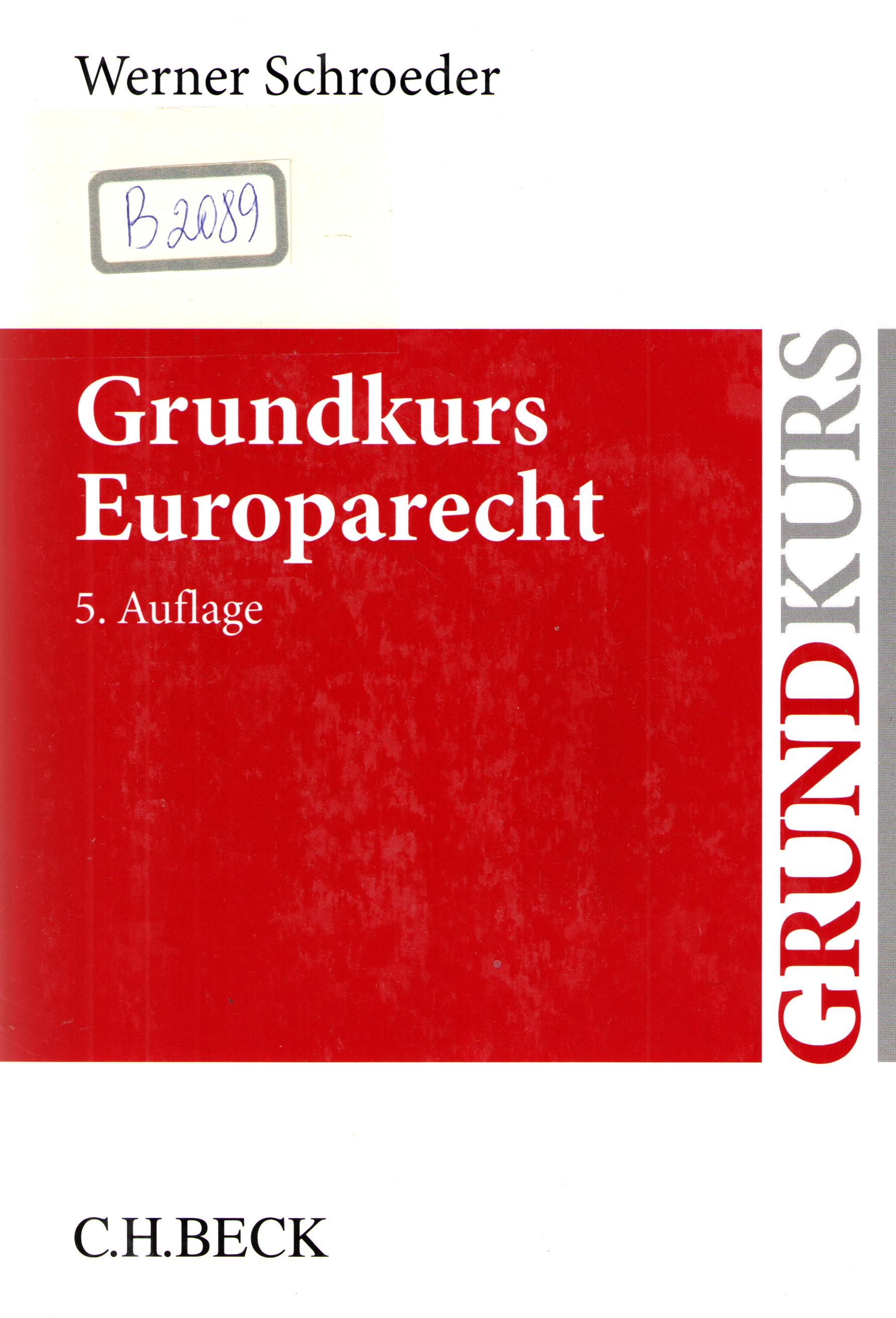 Grundkurs Europarecht