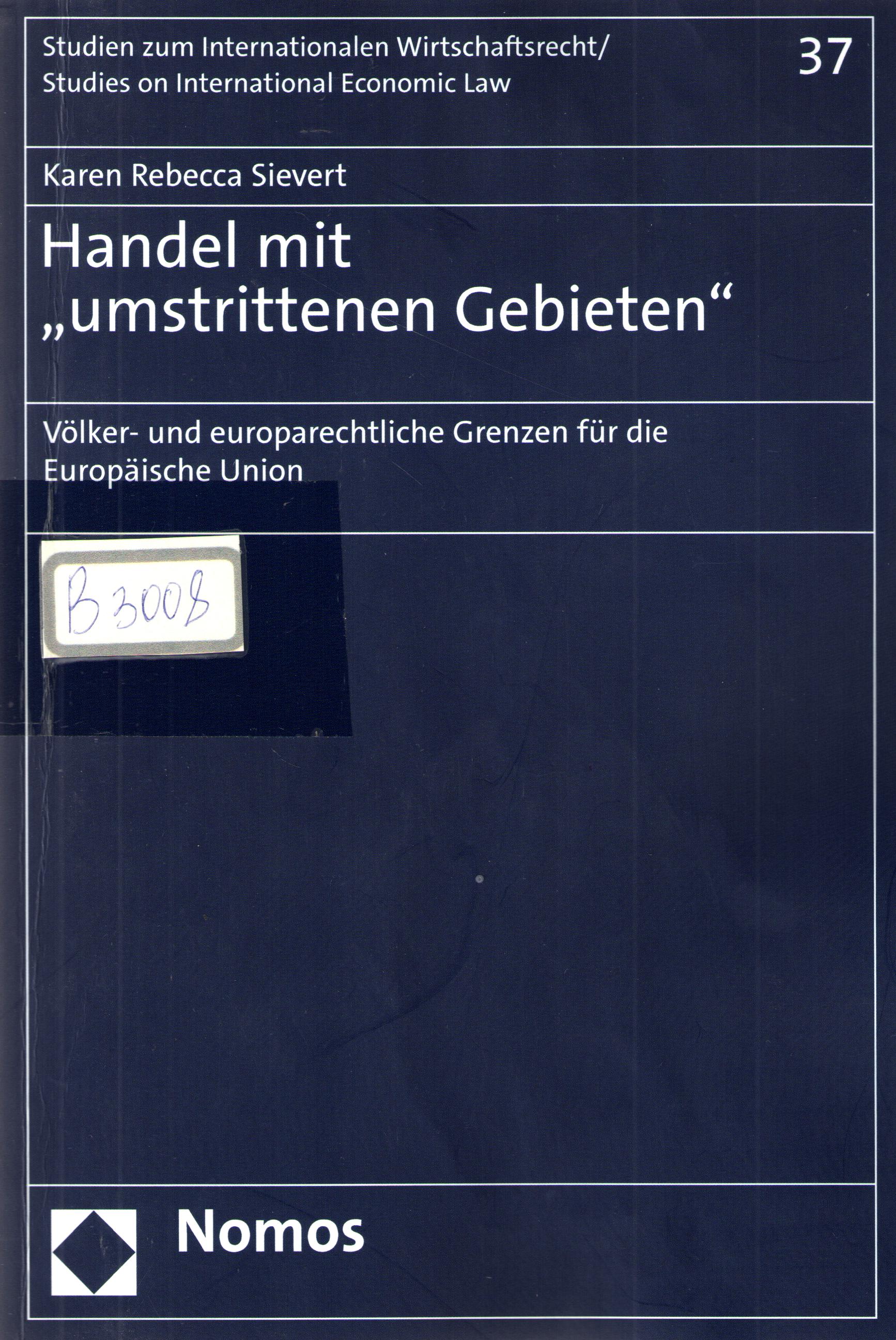 Handet mit "Umstrittenen Gebieten"