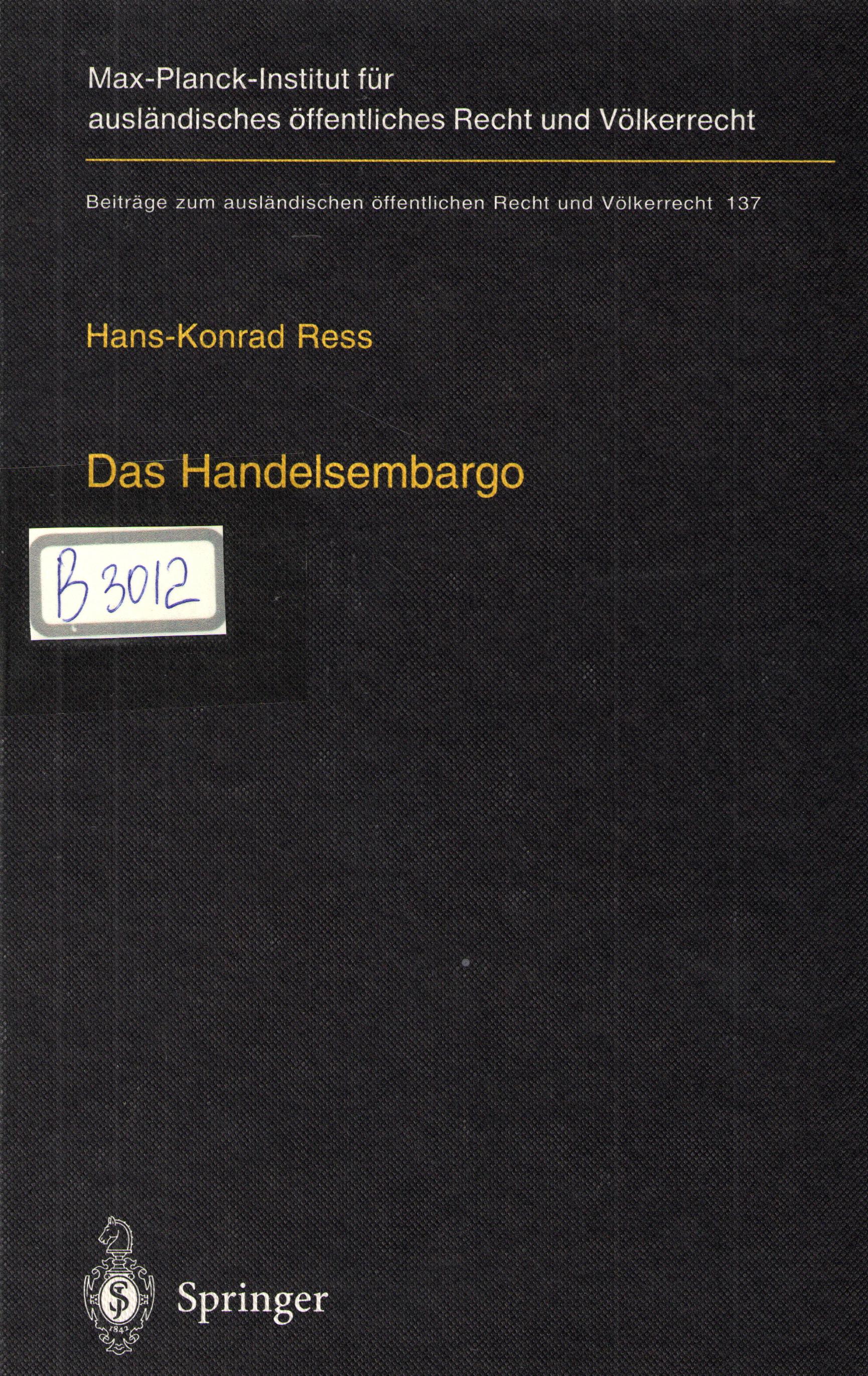 Das Handelsembargo