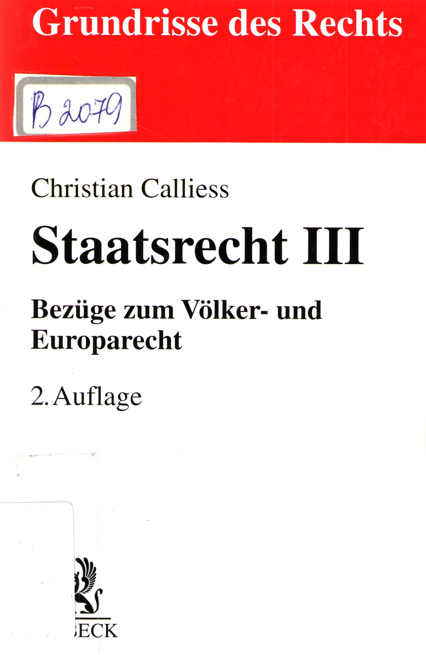 Staatsrecht III