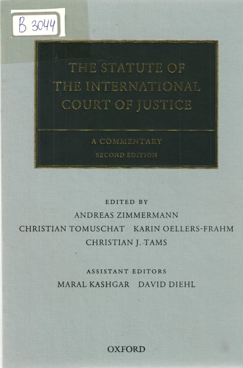 The statute of the international court of justice
