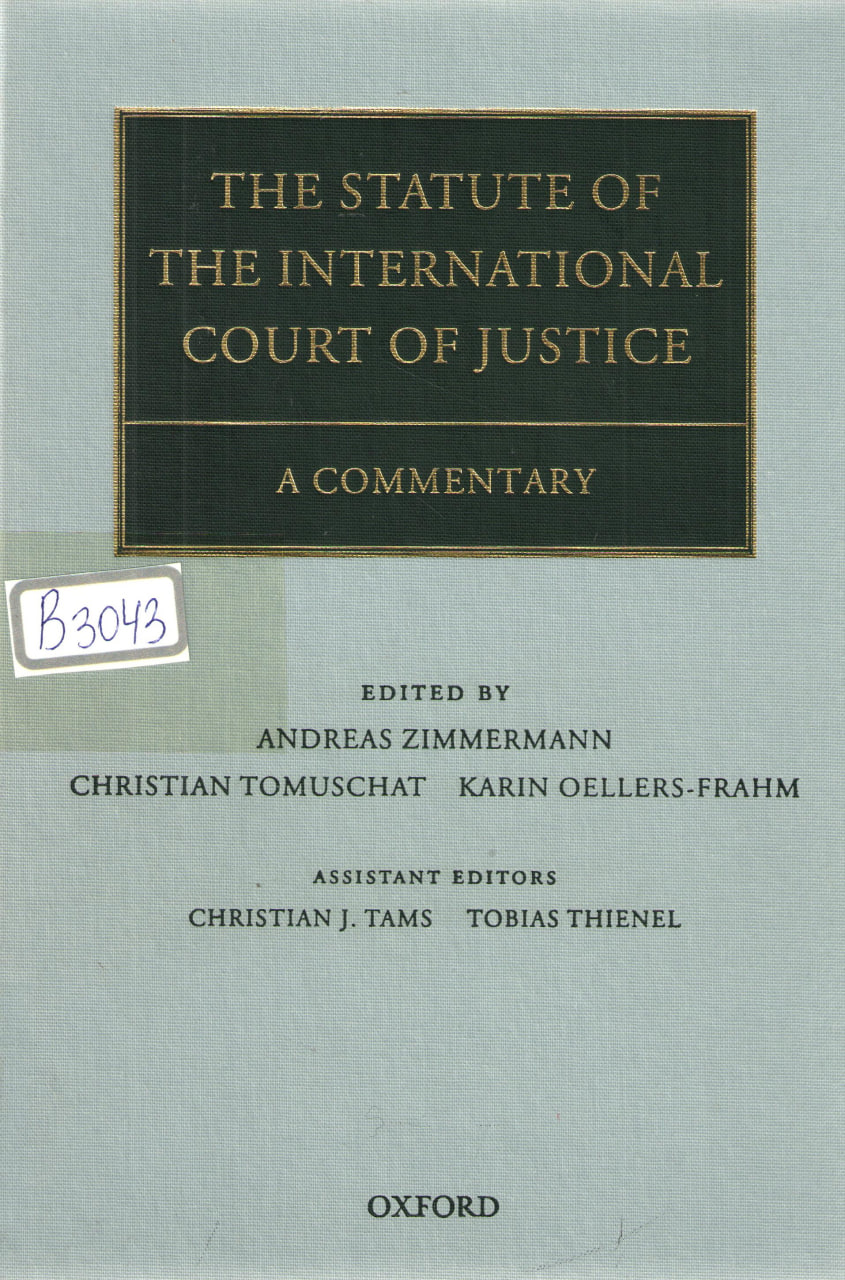 The statute of the international court of justice