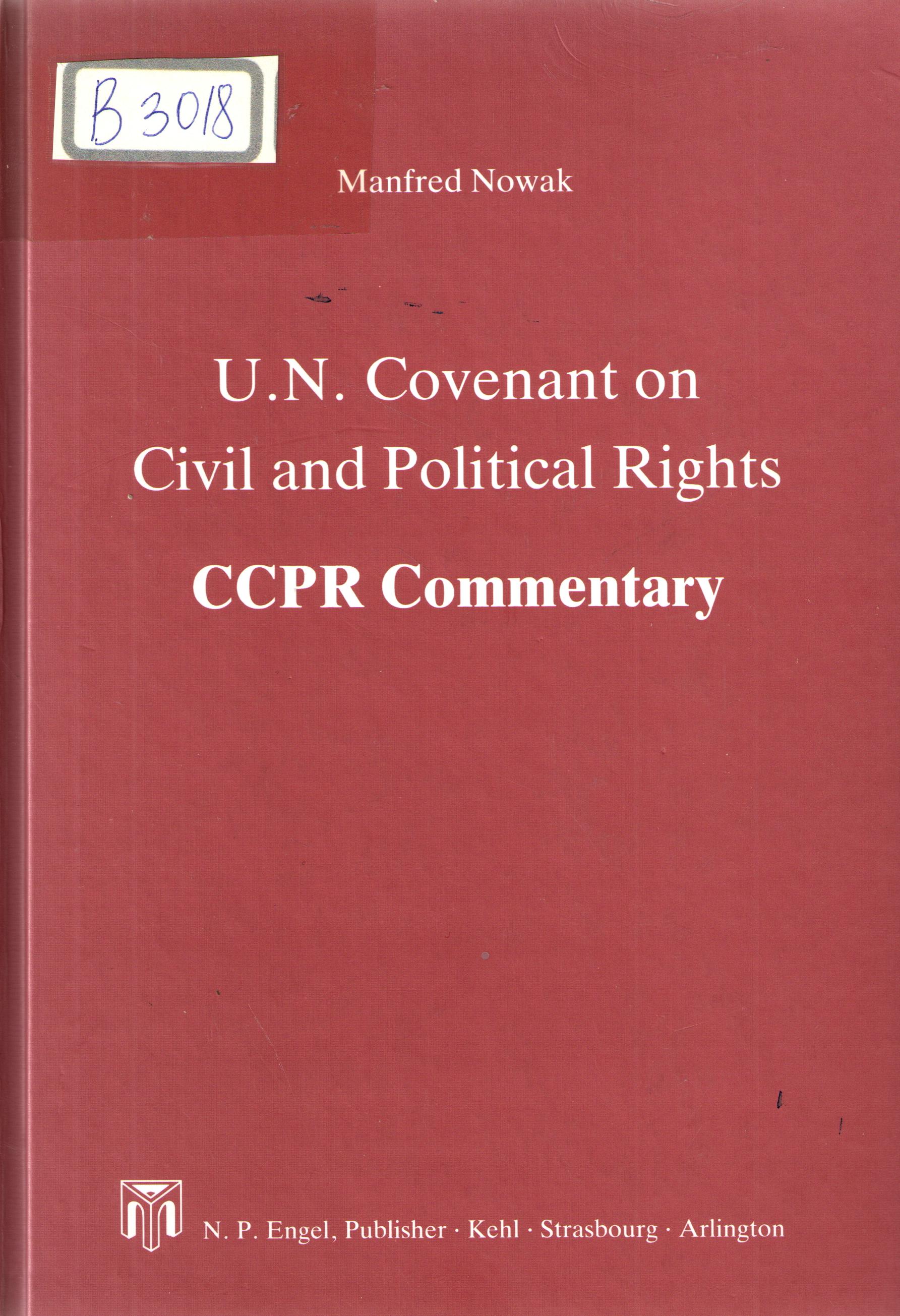 U.N.Covennant Civil and political rights CCPR commentary
