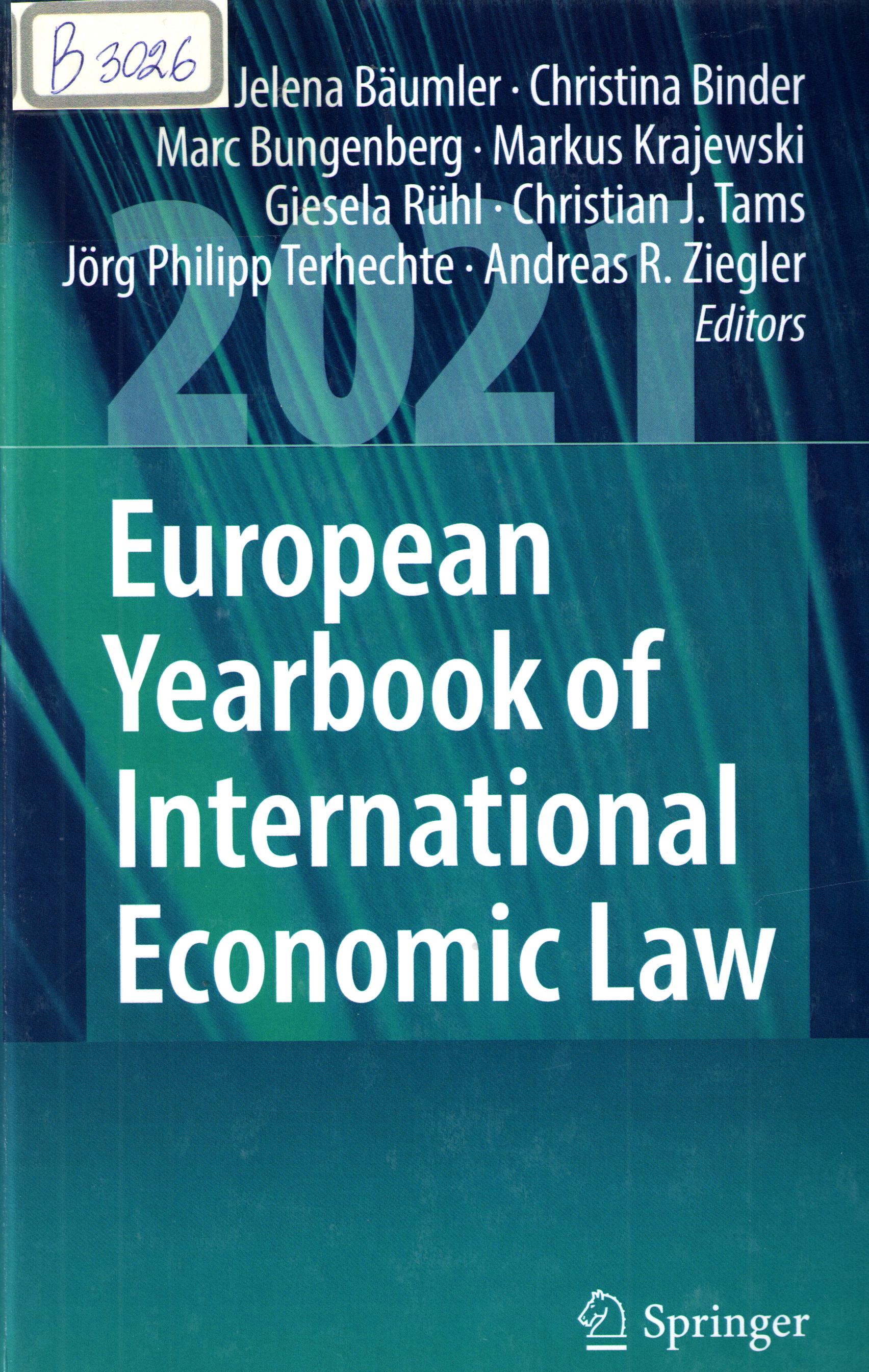 European yearbook of international economic law