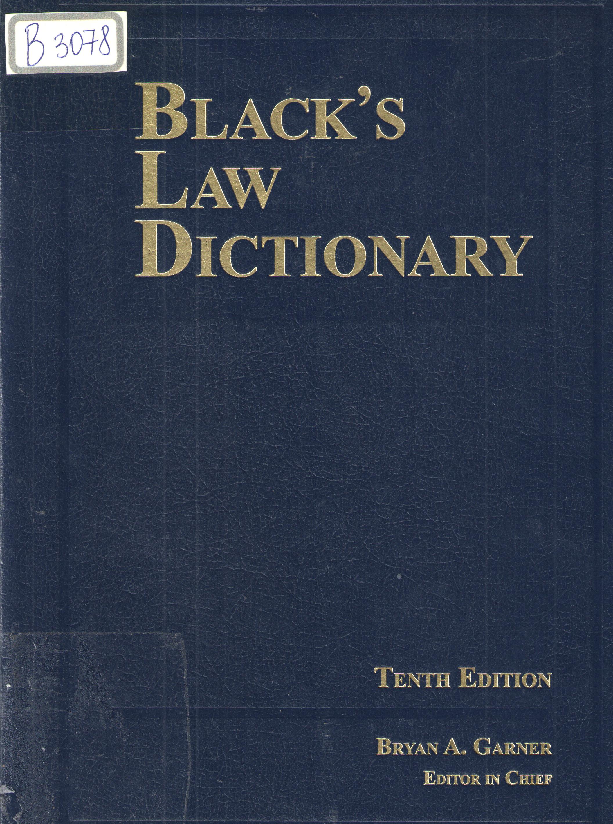 Black's law Dictionary
