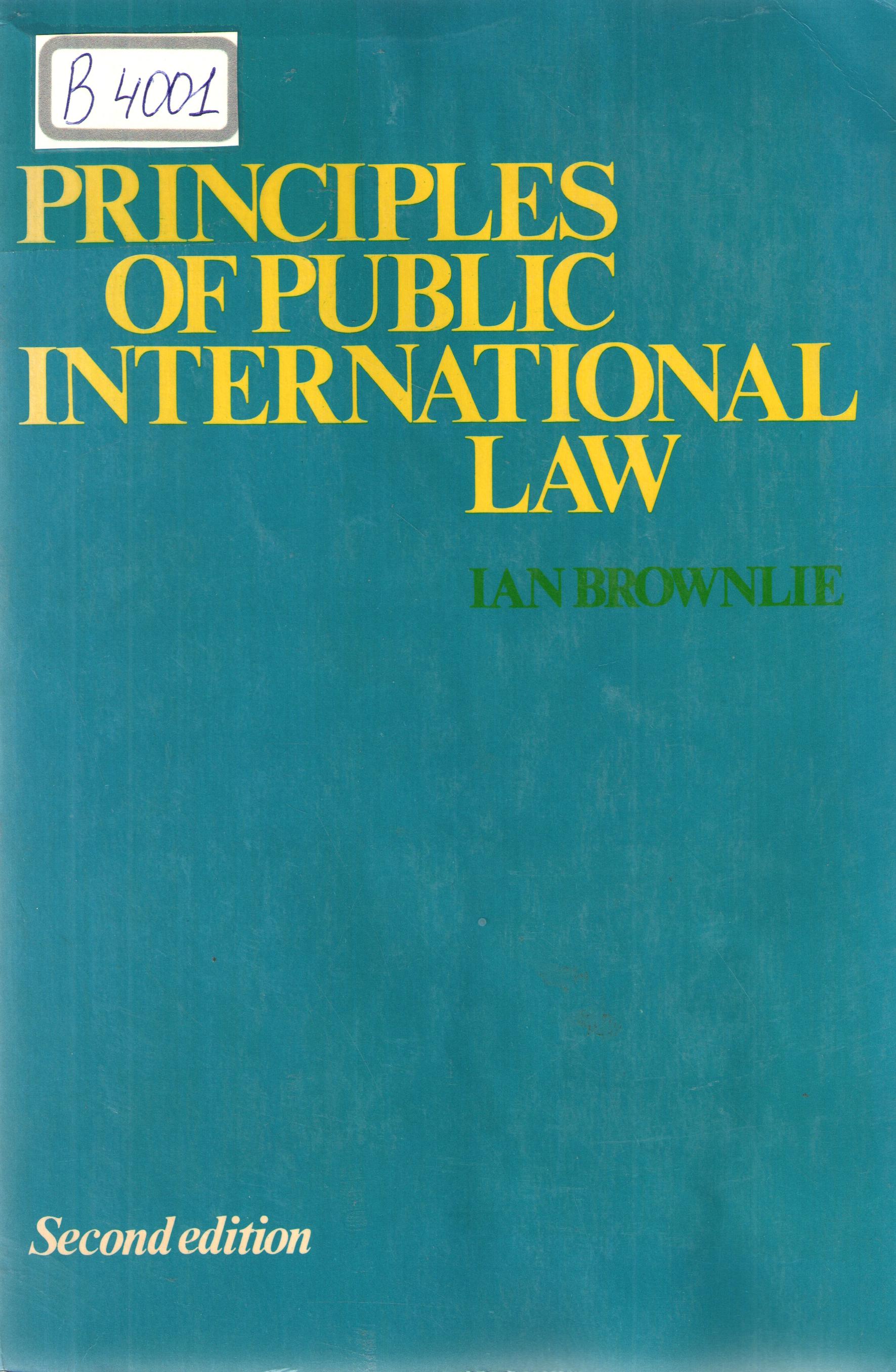Principles of public international law