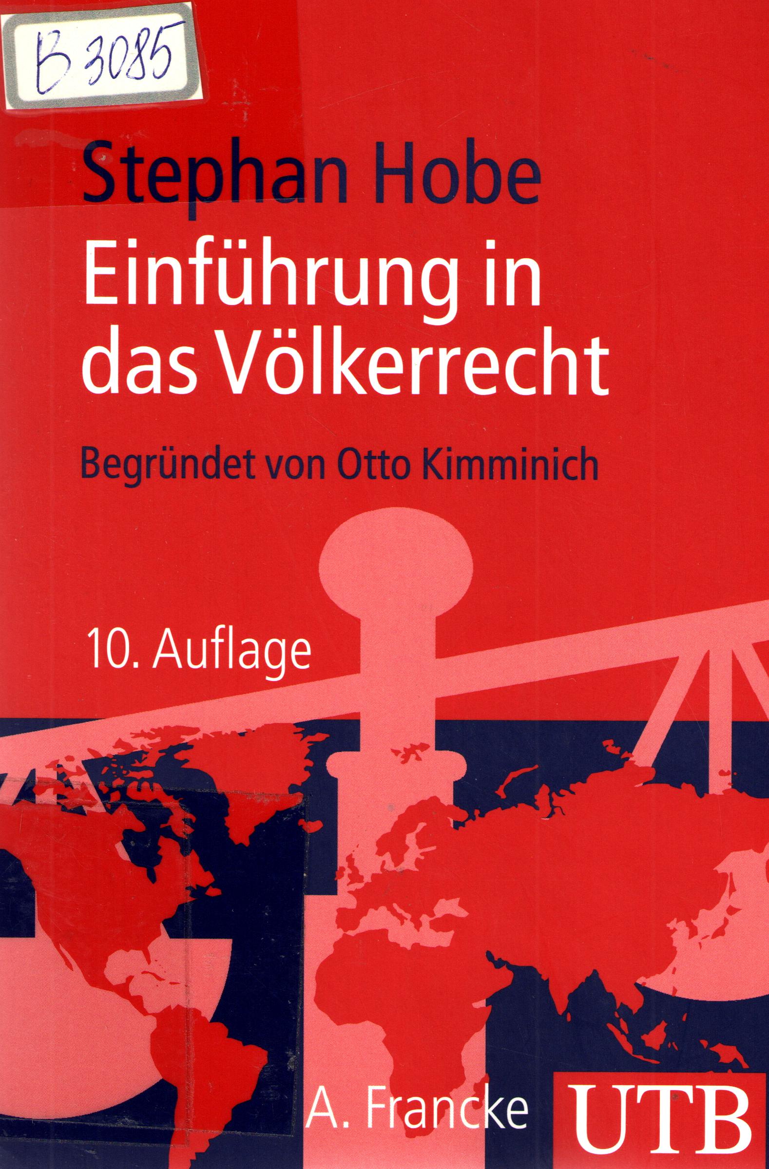 Einfu'hrung in das Vo'lkerrecht