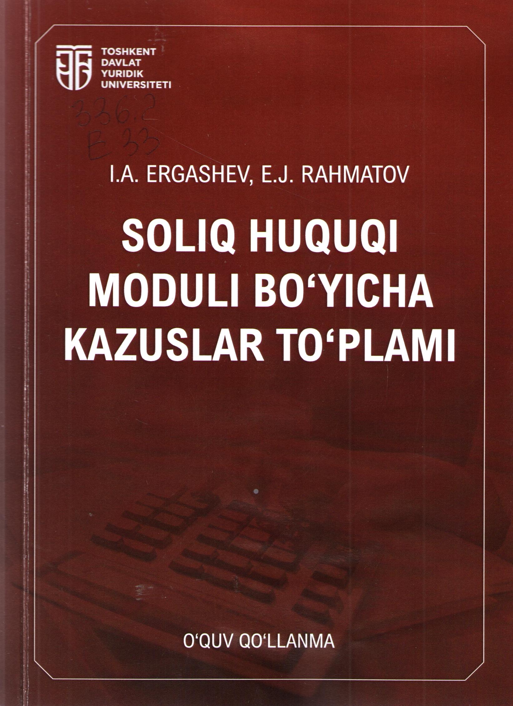 Soliq huquqi moduli bo'yicha kazuslar to'plami