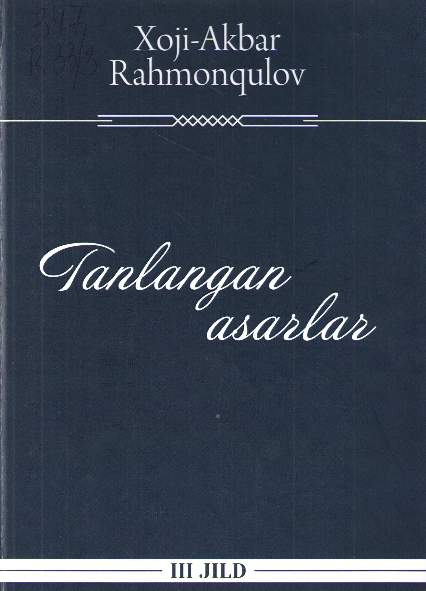 Tanlangan asarlar III-jild