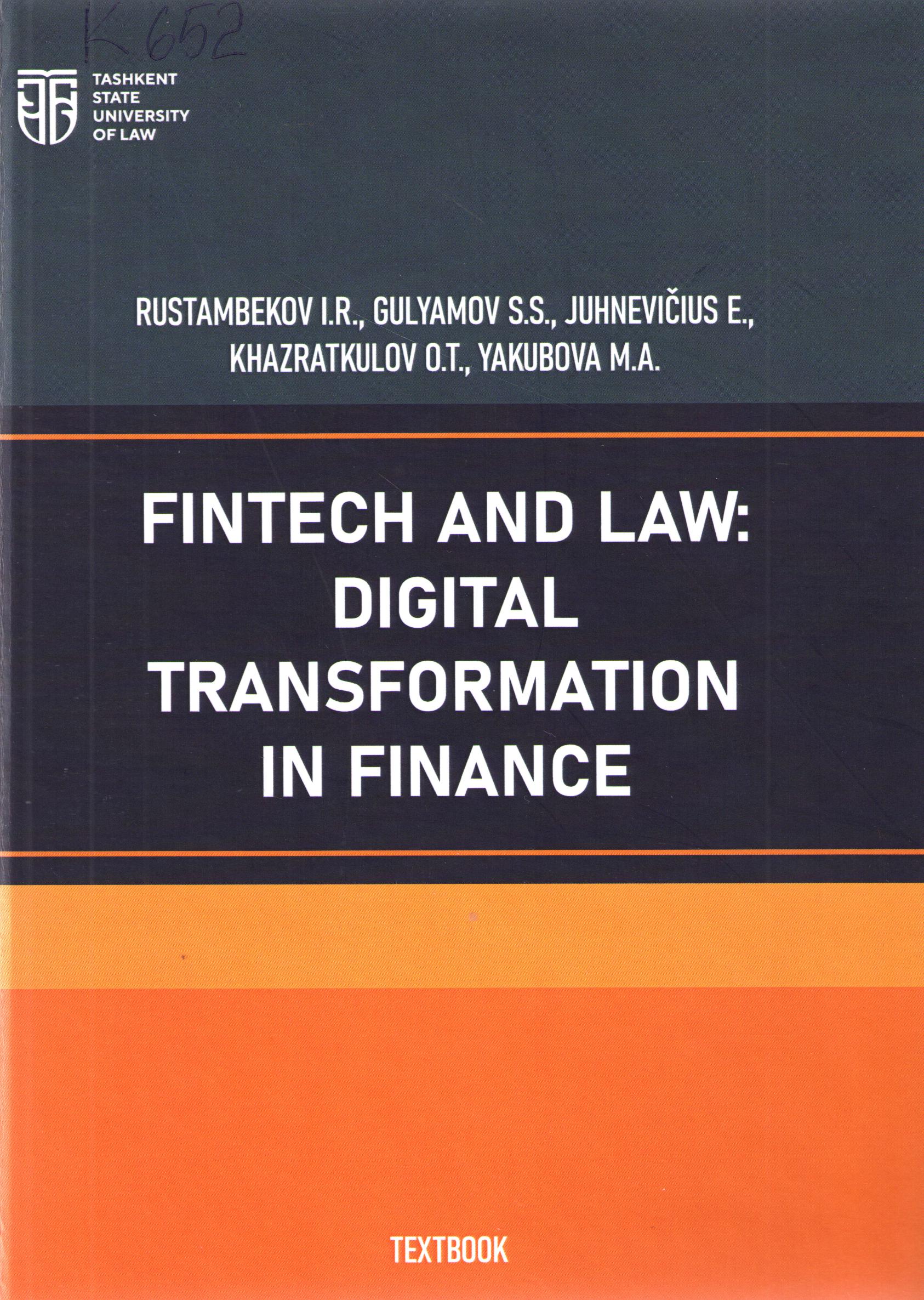 Fintech and law: Digital transformation in finance